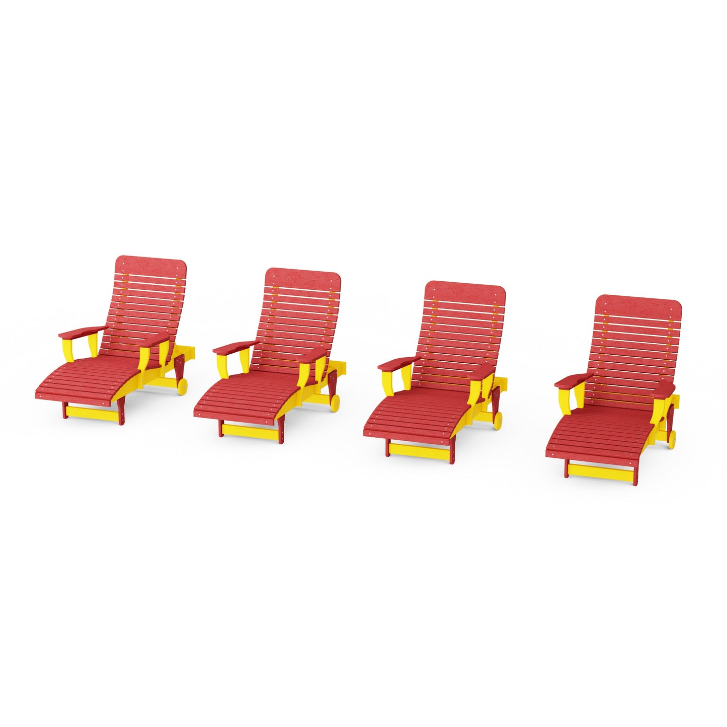 Signature Chaise Lounge with Arms Set of 4