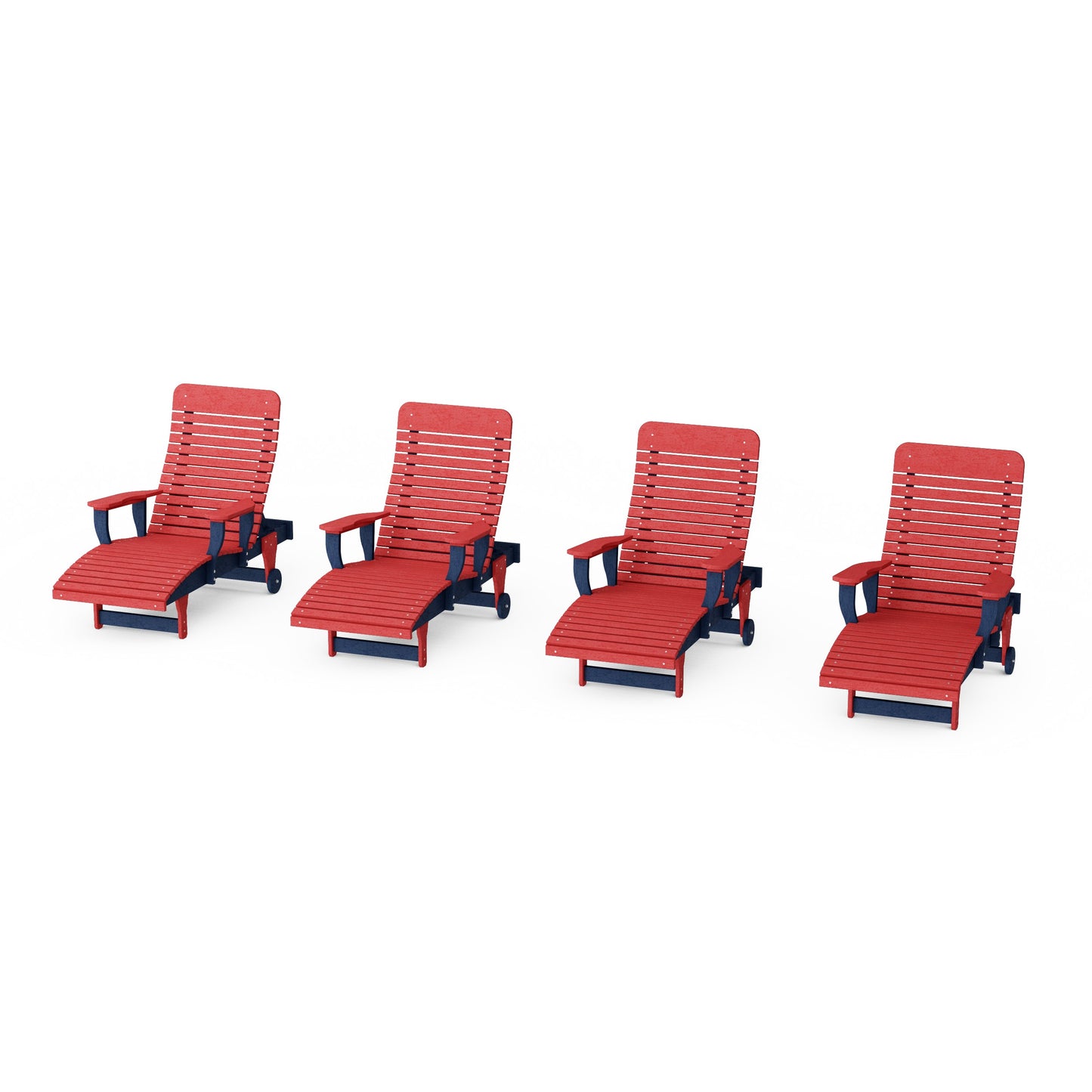 Signature Chaise Lounge with Arms Set of 4