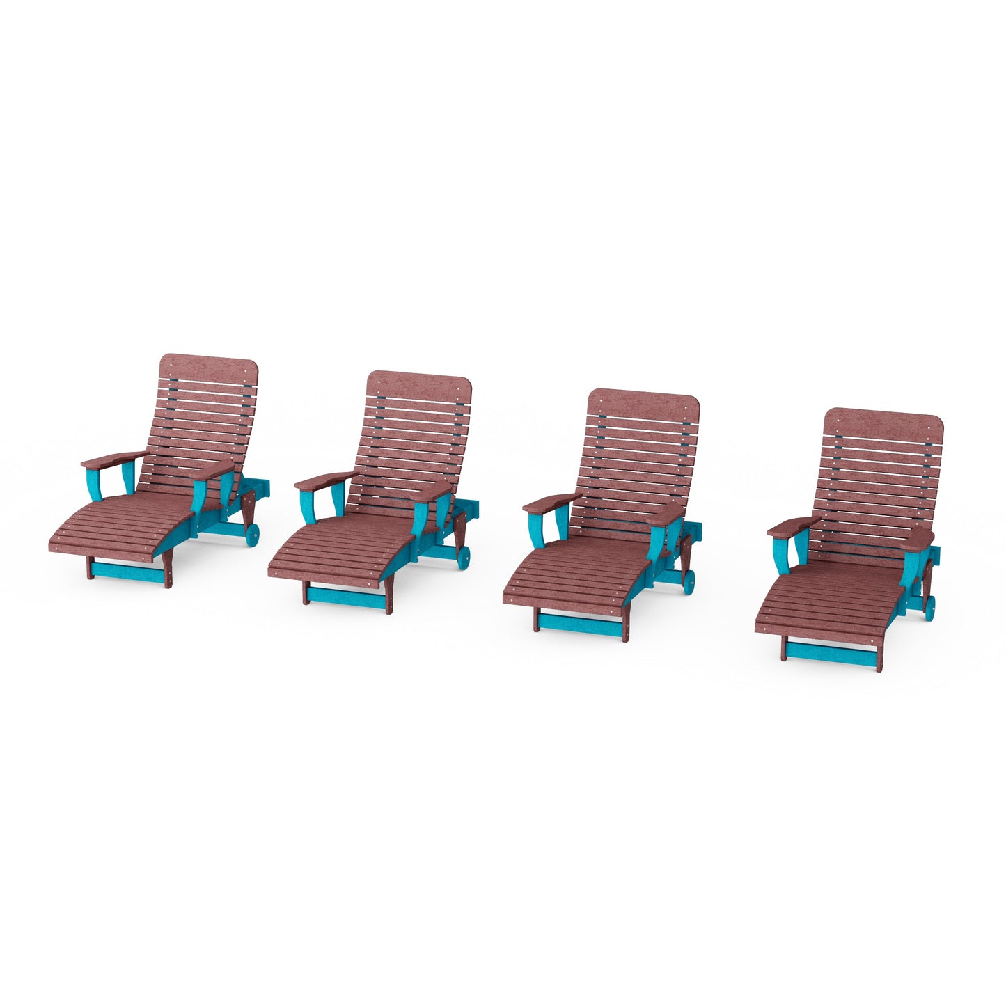 Signature Chaise Lounge with Arms Set of 4