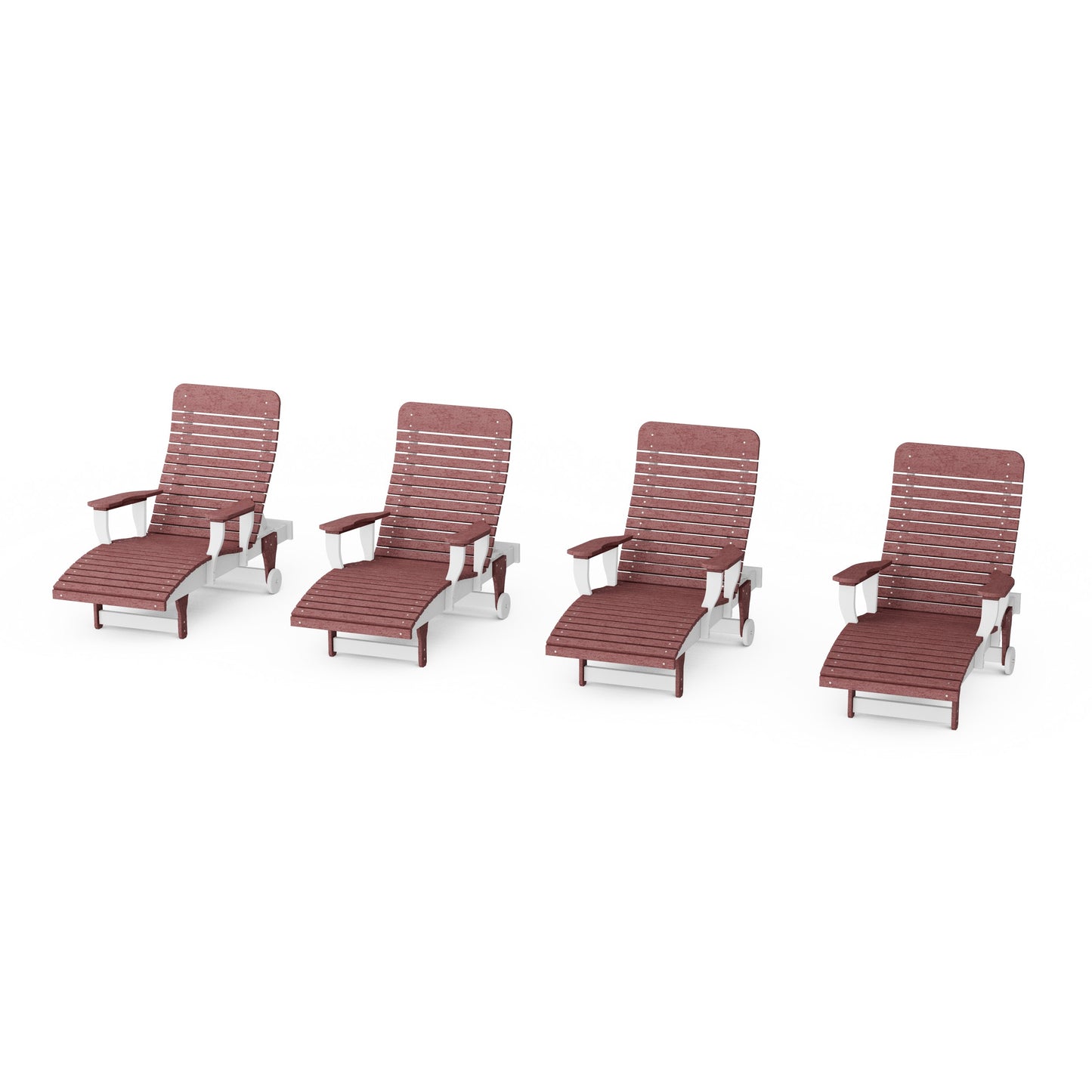 Signature Chaise Lounge with Arms Set of 4