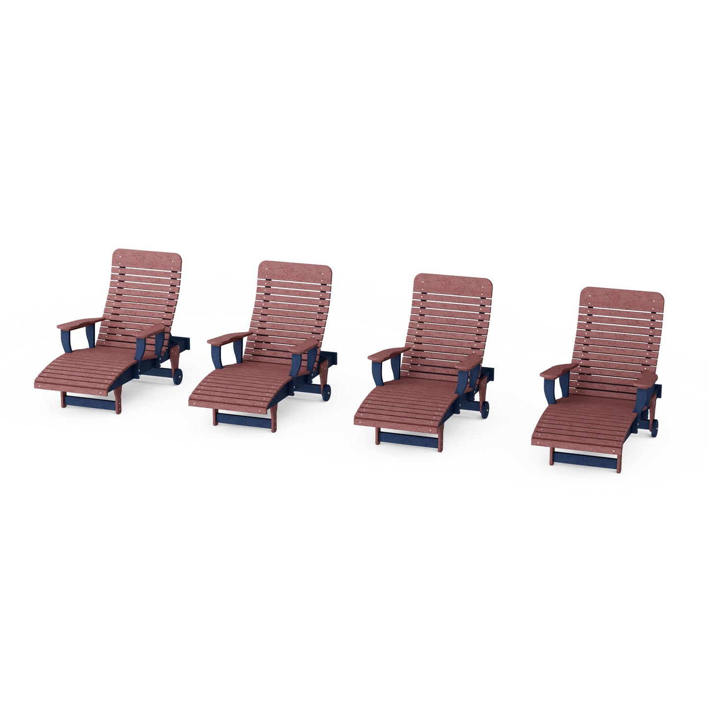 Signature Chaise Lounge with Arms Set of 4