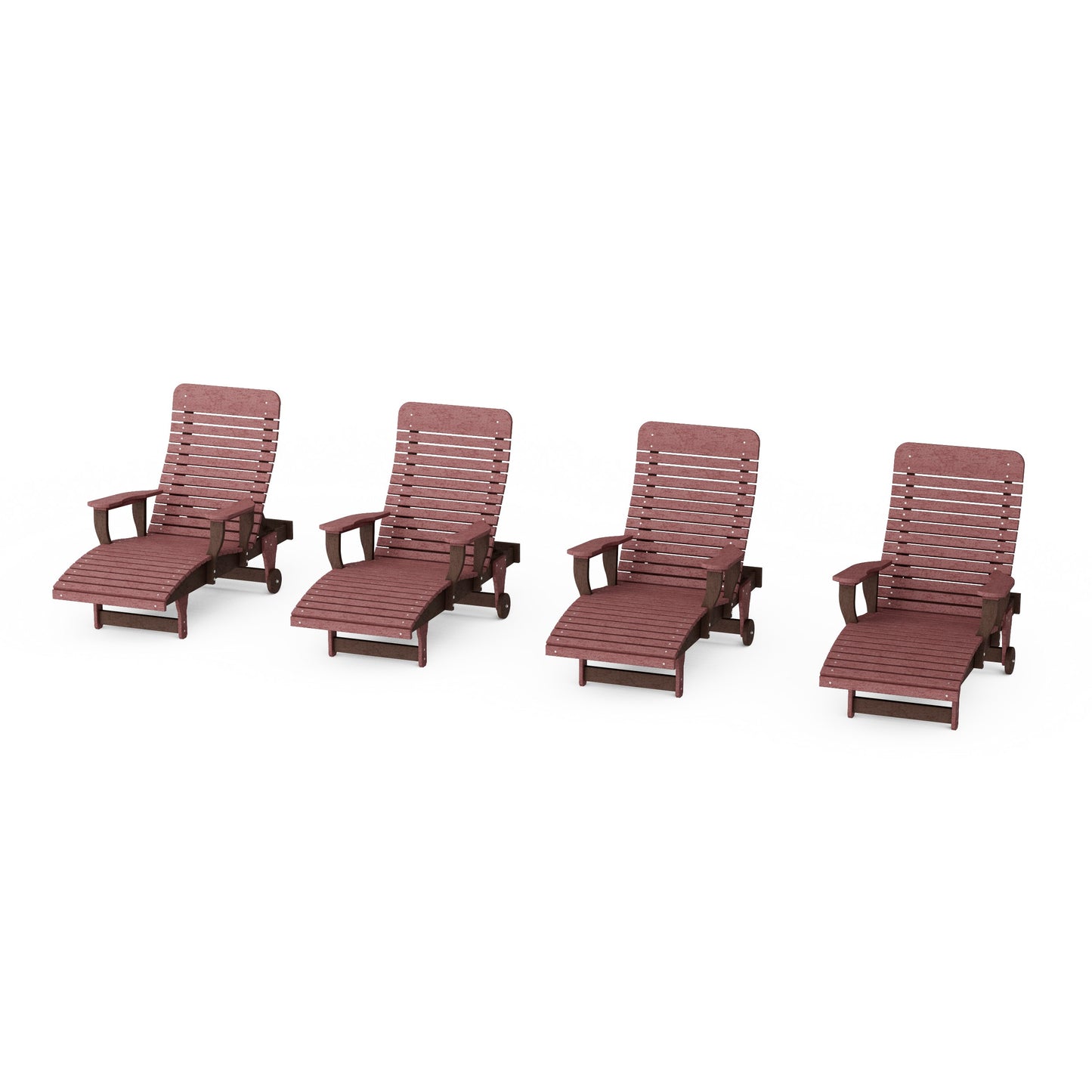 Signature Chaise Lounge with Arms Set of 4