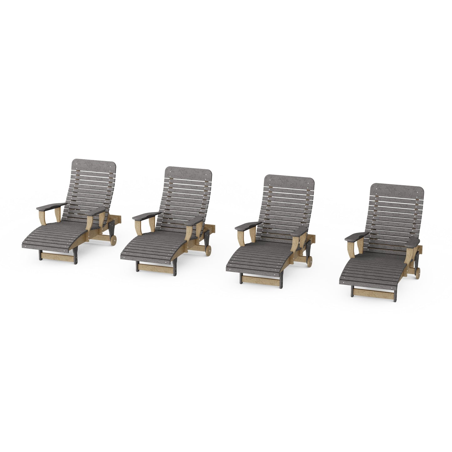 Signature Chaise Lounge with Arms Set of 4