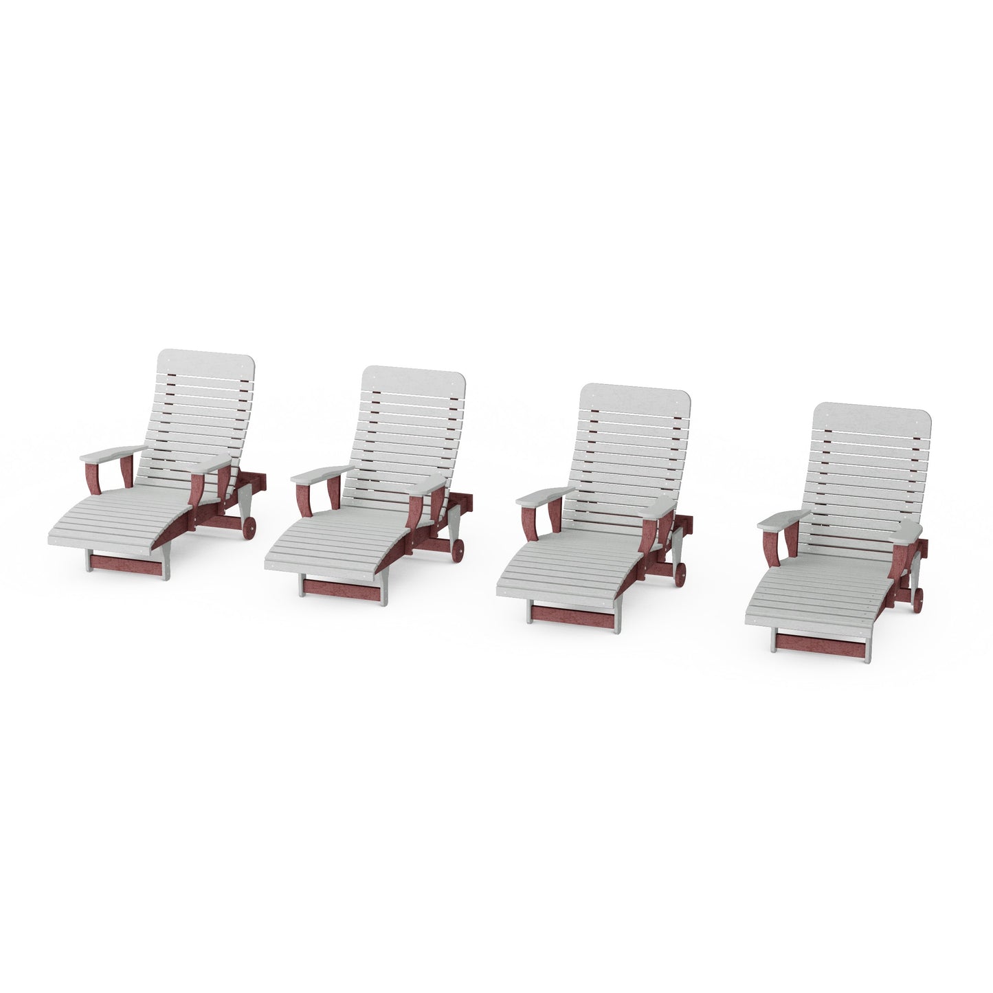 Signature Chaise Lounge with Arms Set of 4