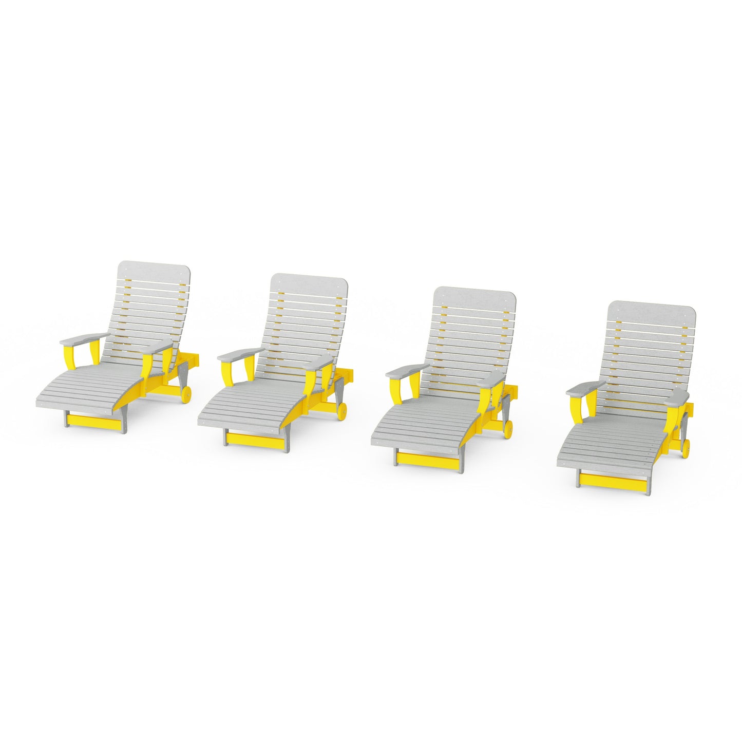 Signature Chaise Lounge with Arms Set of 4
