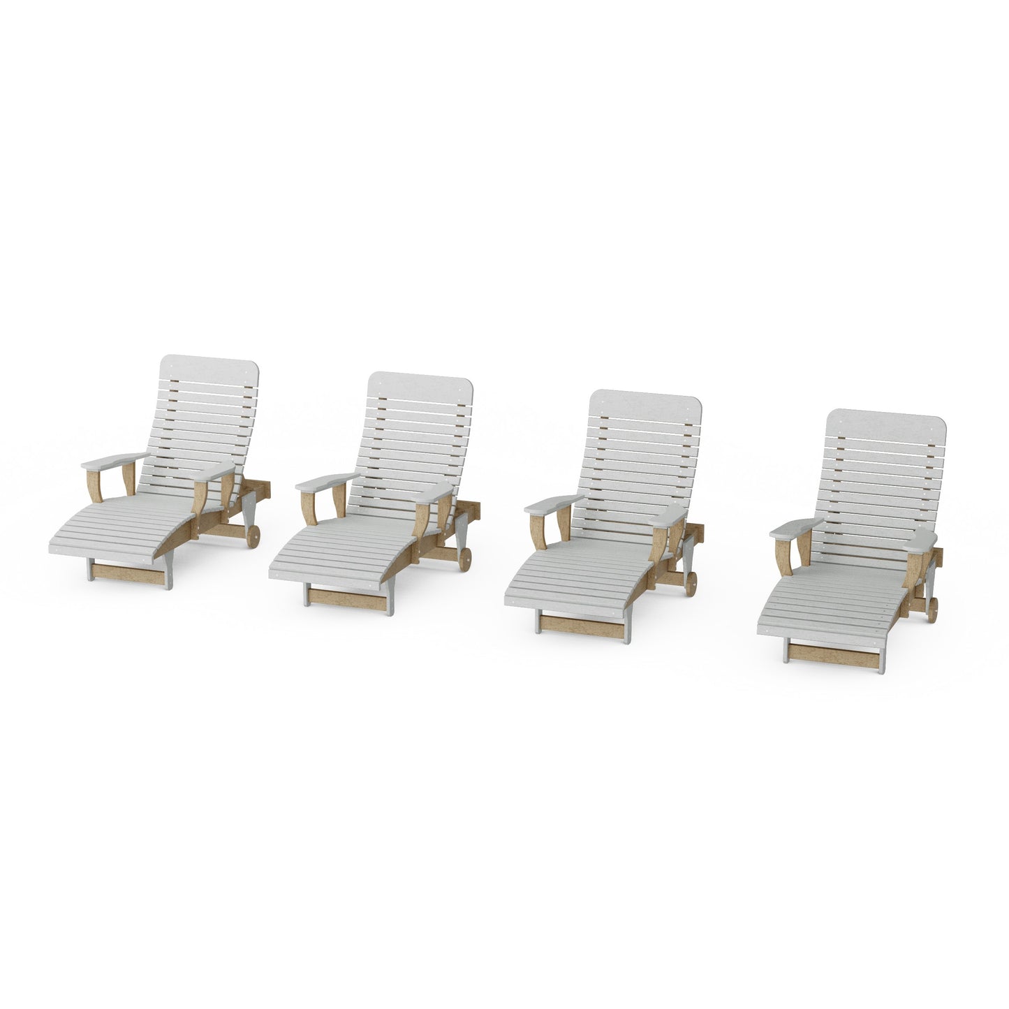 Signature Chaise Lounge with Arms Set of 4