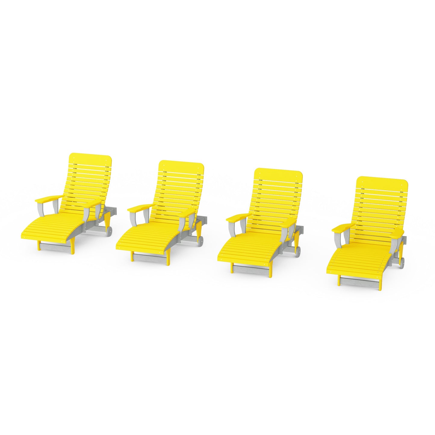 Signature Chaise Lounge with Arms Set of 4