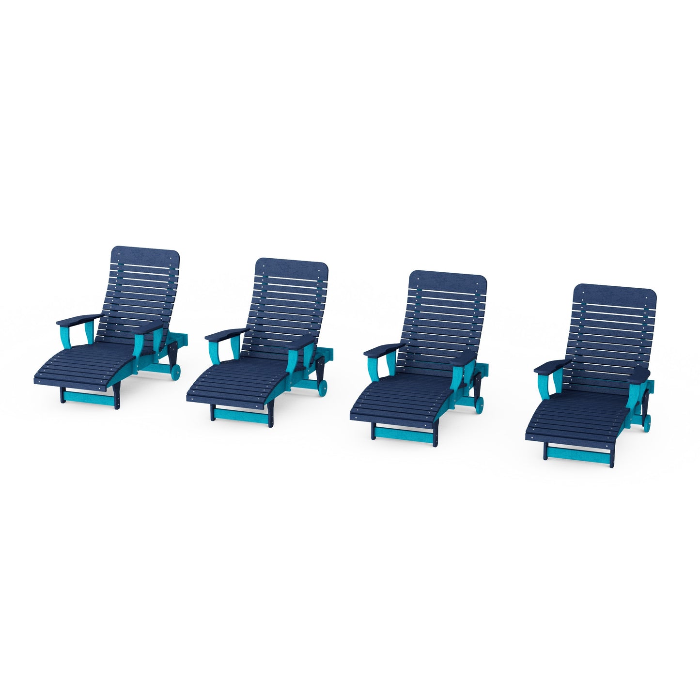 Signature Chaise Lounge with Arms Set of 4