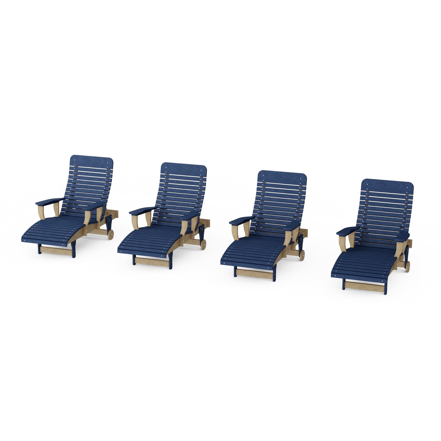 Signature Chaise Lounge with Arms Set of 4