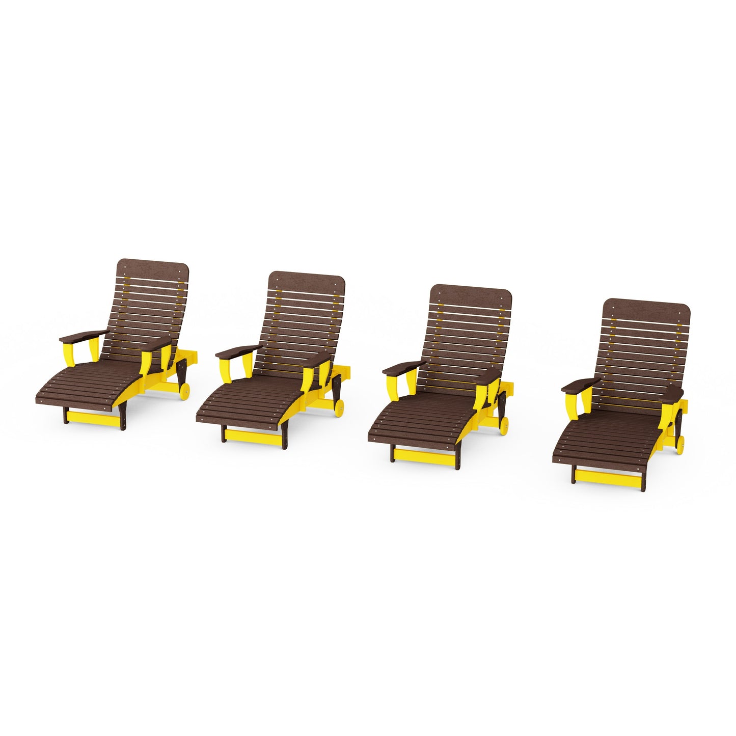 Signature Chaise Lounge with Arms Set of 4
