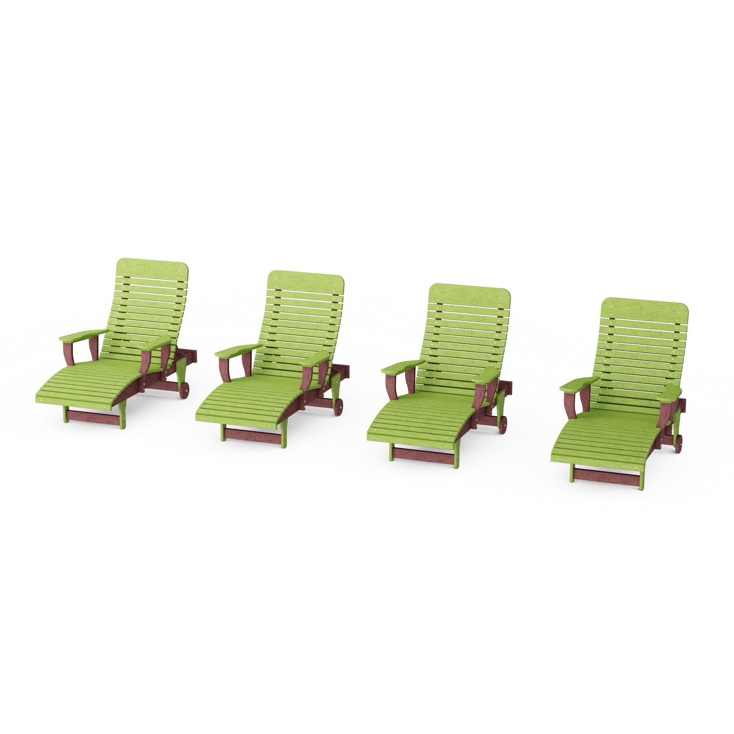 Signature Chaise Lounge with Arms Set of 4