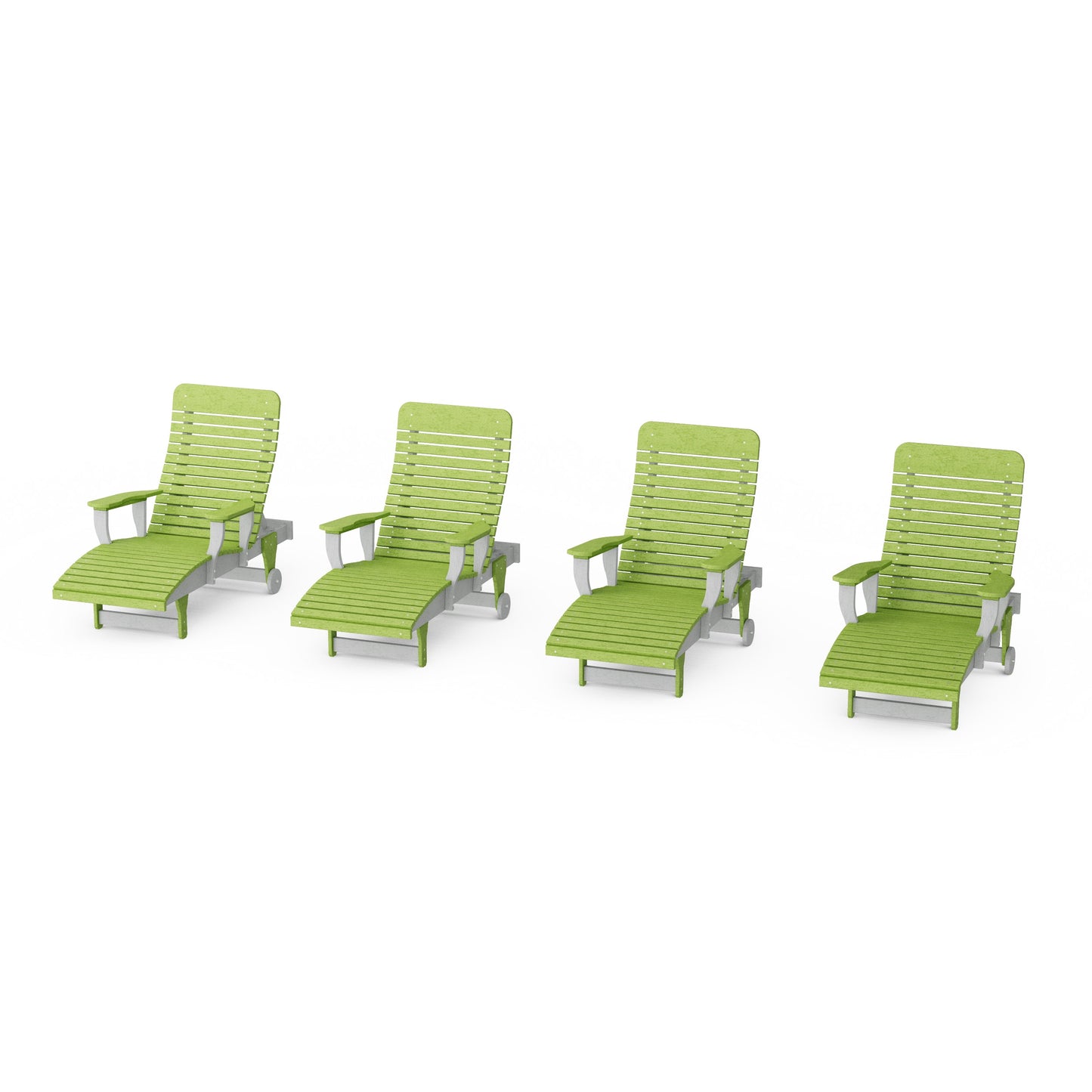 Signature Chaise Lounge with Arms Set of 4