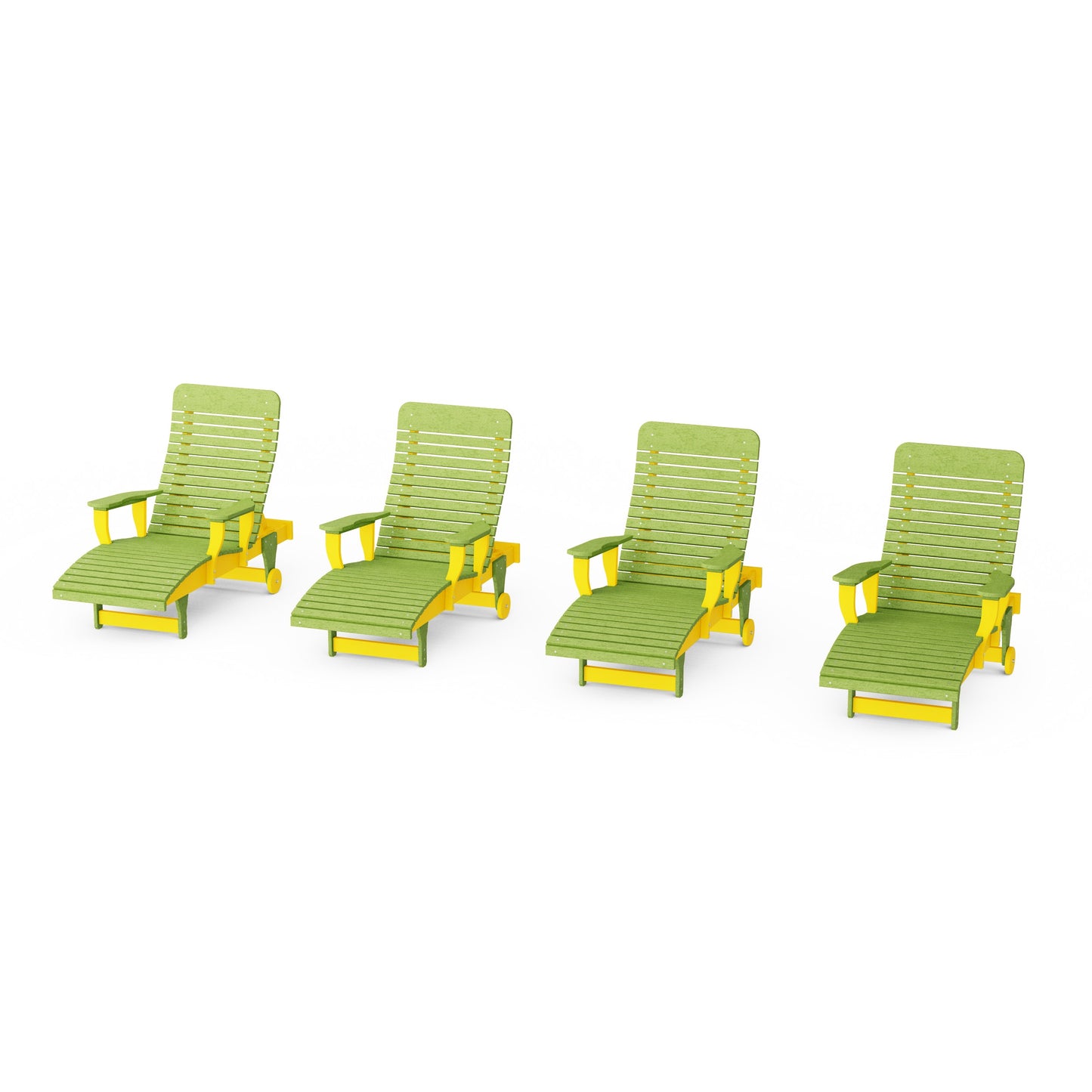 Signature Chaise Lounge with Arms Set of 4