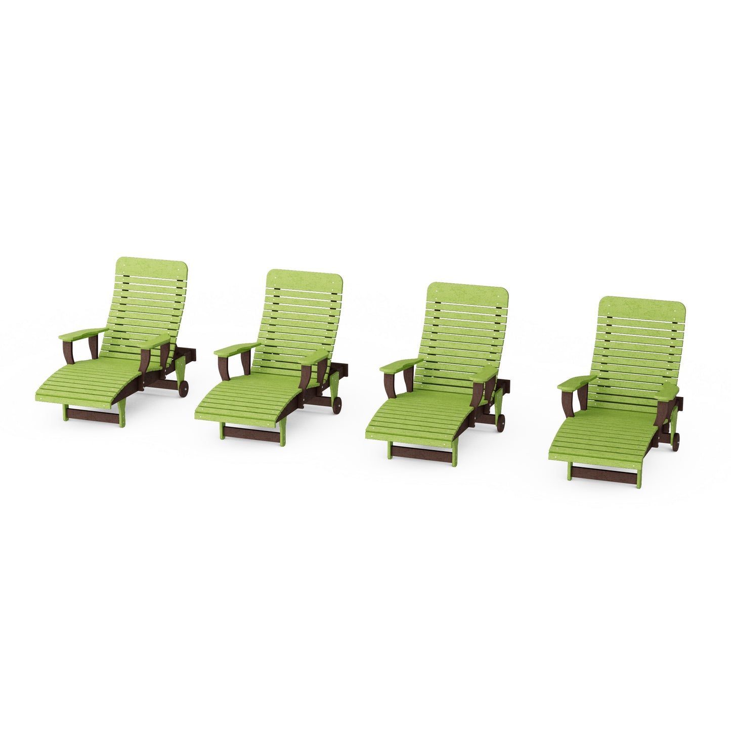 Signature Chaise Lounge with Arms Set of 4