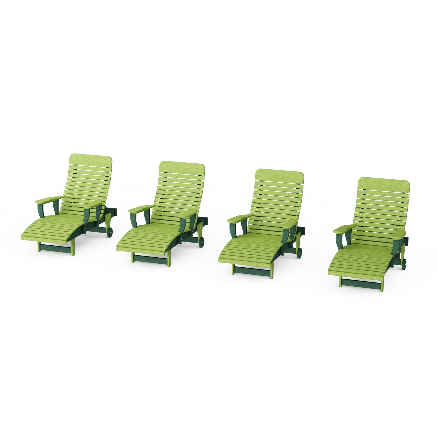 Signature Chaise Lounge with Arms Set of 4
