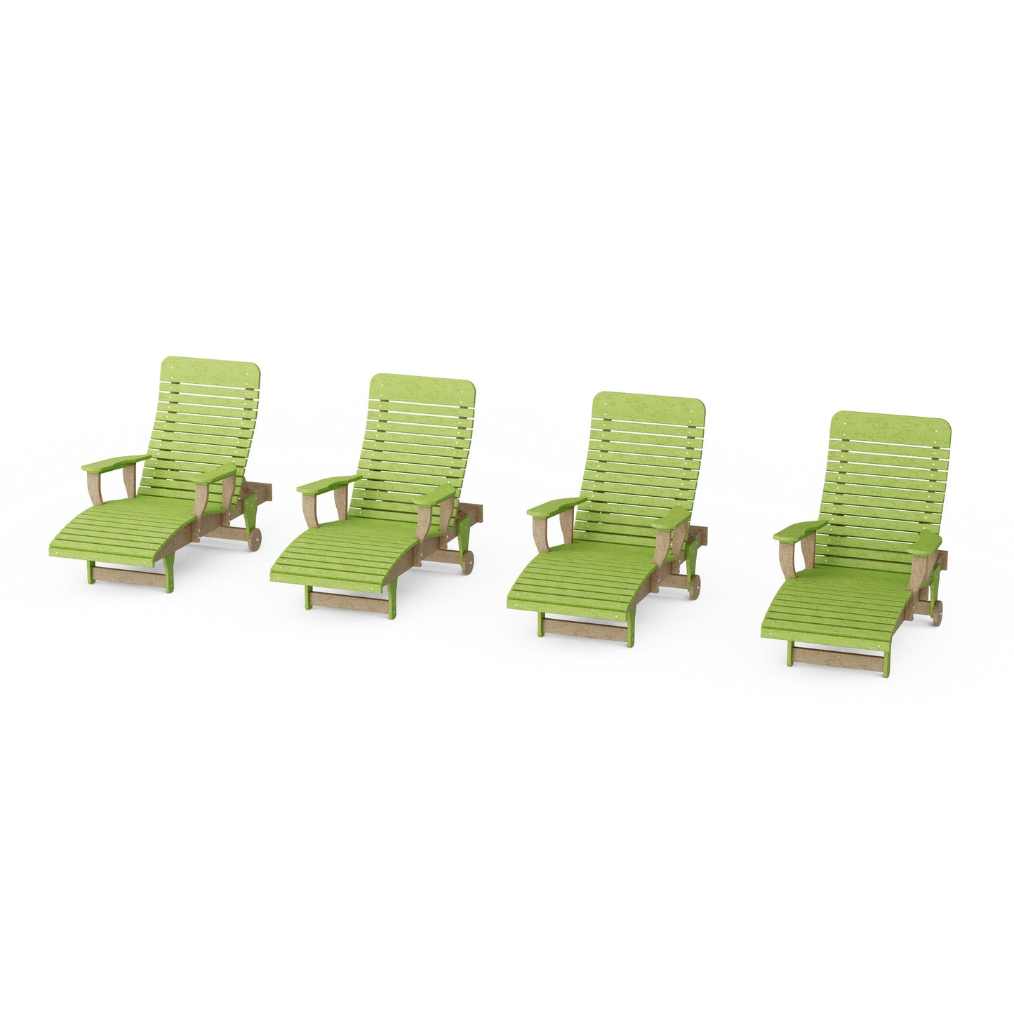 Signature Chaise Lounge with Arms Set of 4