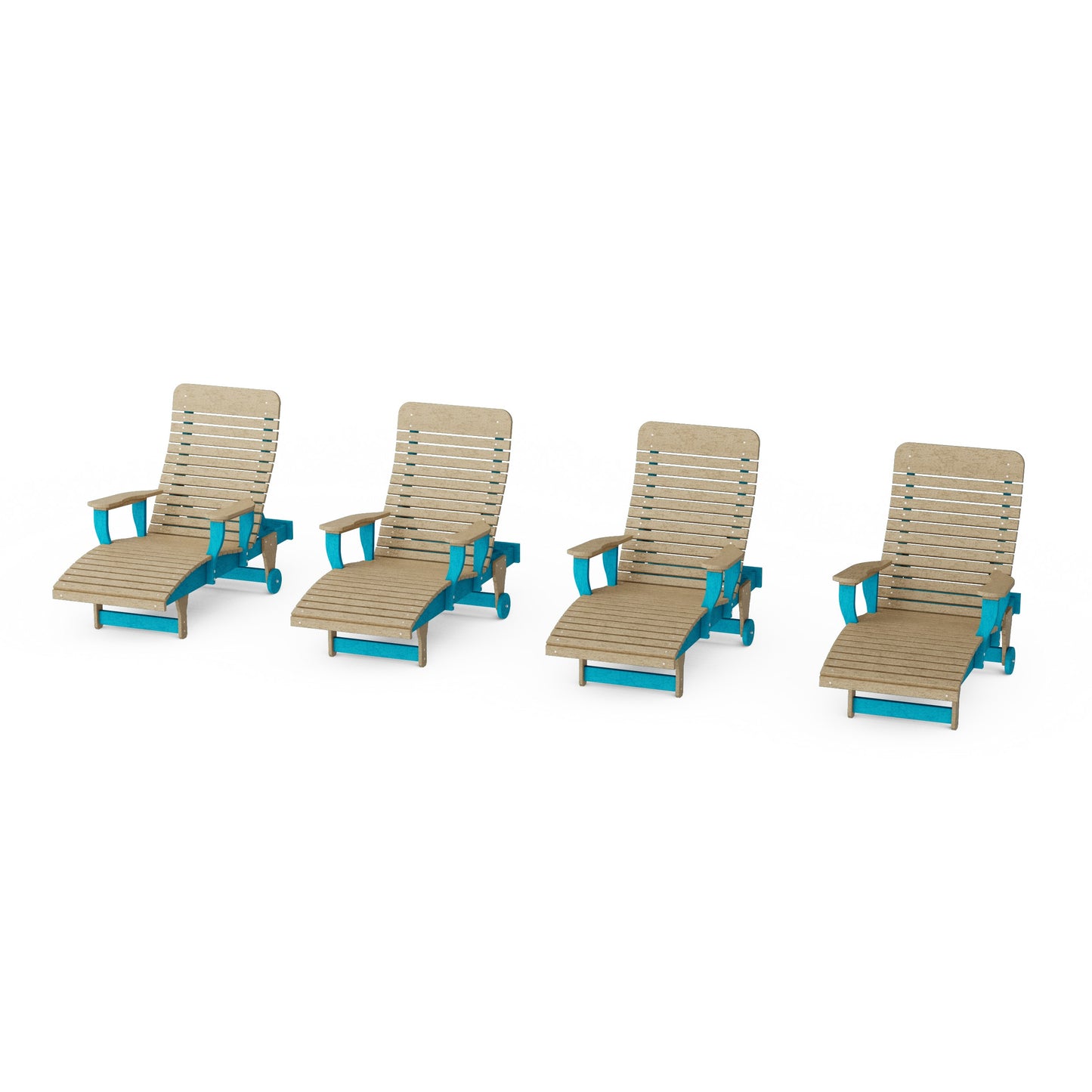 Signature Chaise Lounge with Arms Set of 4