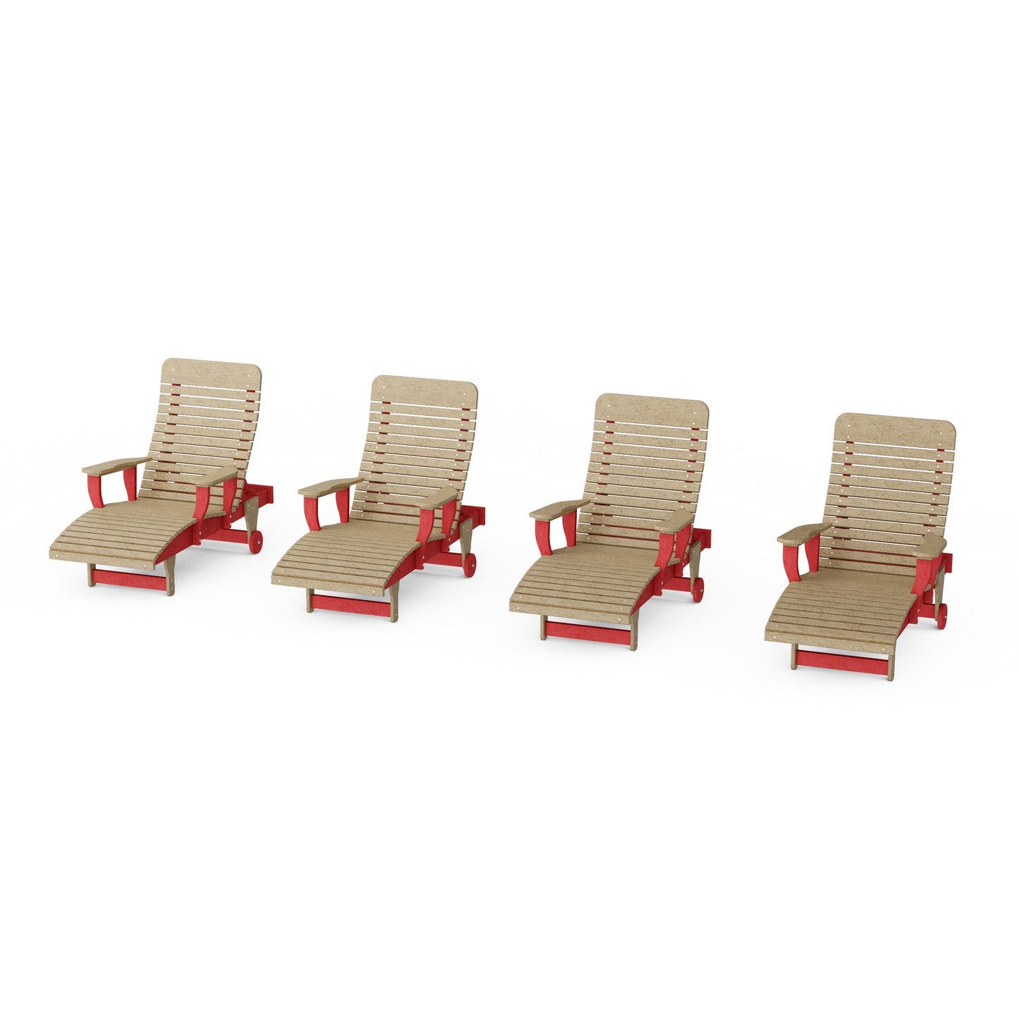 Signature Chaise Lounge with Arms Set of 4