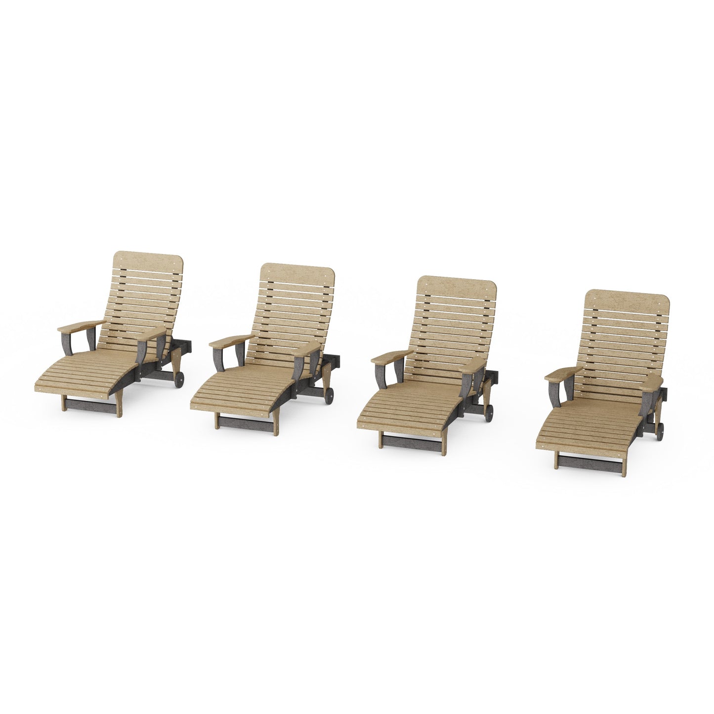 Signature Chaise Lounge with Arms Set of 4