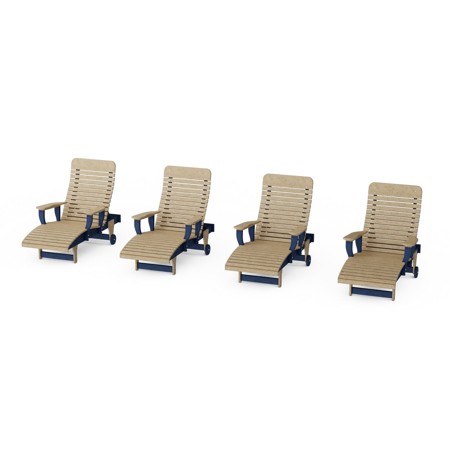 Signature Chaise Lounge with Arms Set of 4