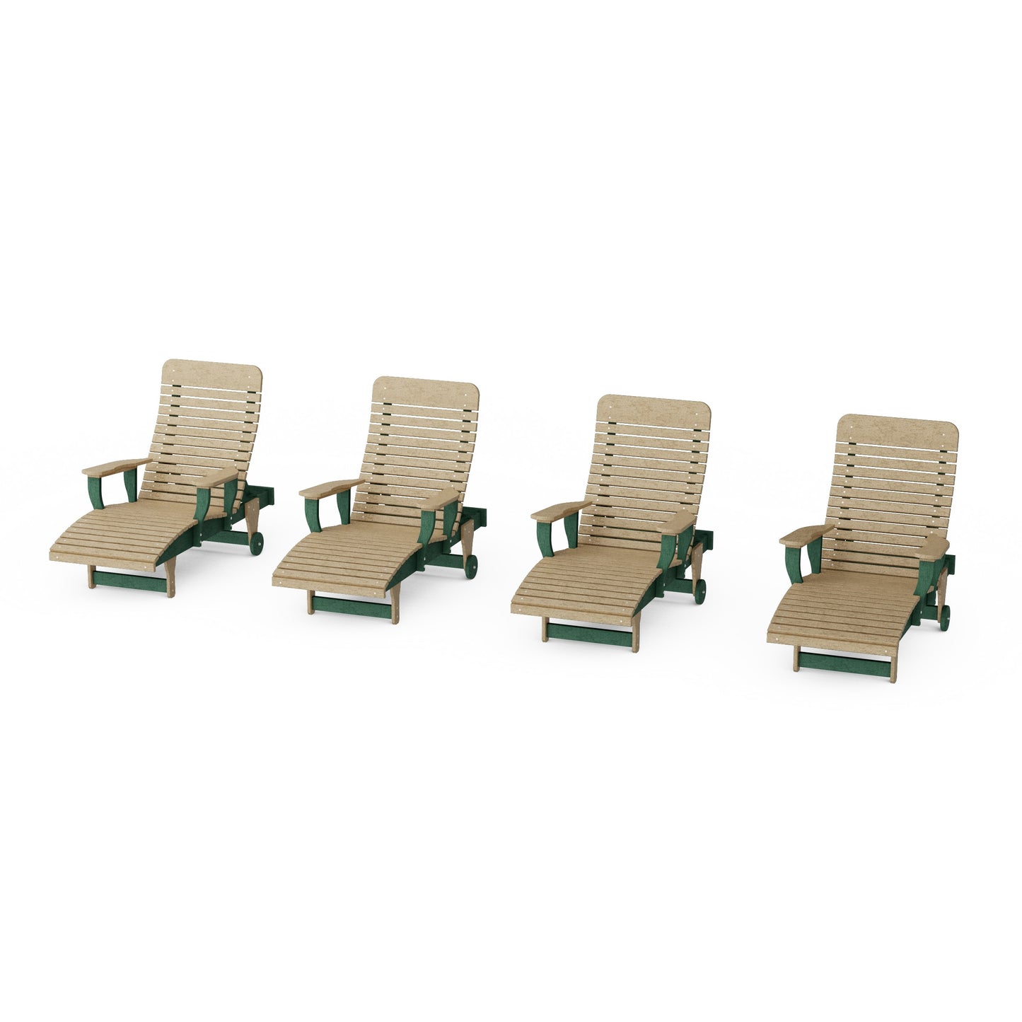 Signature Chaise Lounge with Arms Set of 4