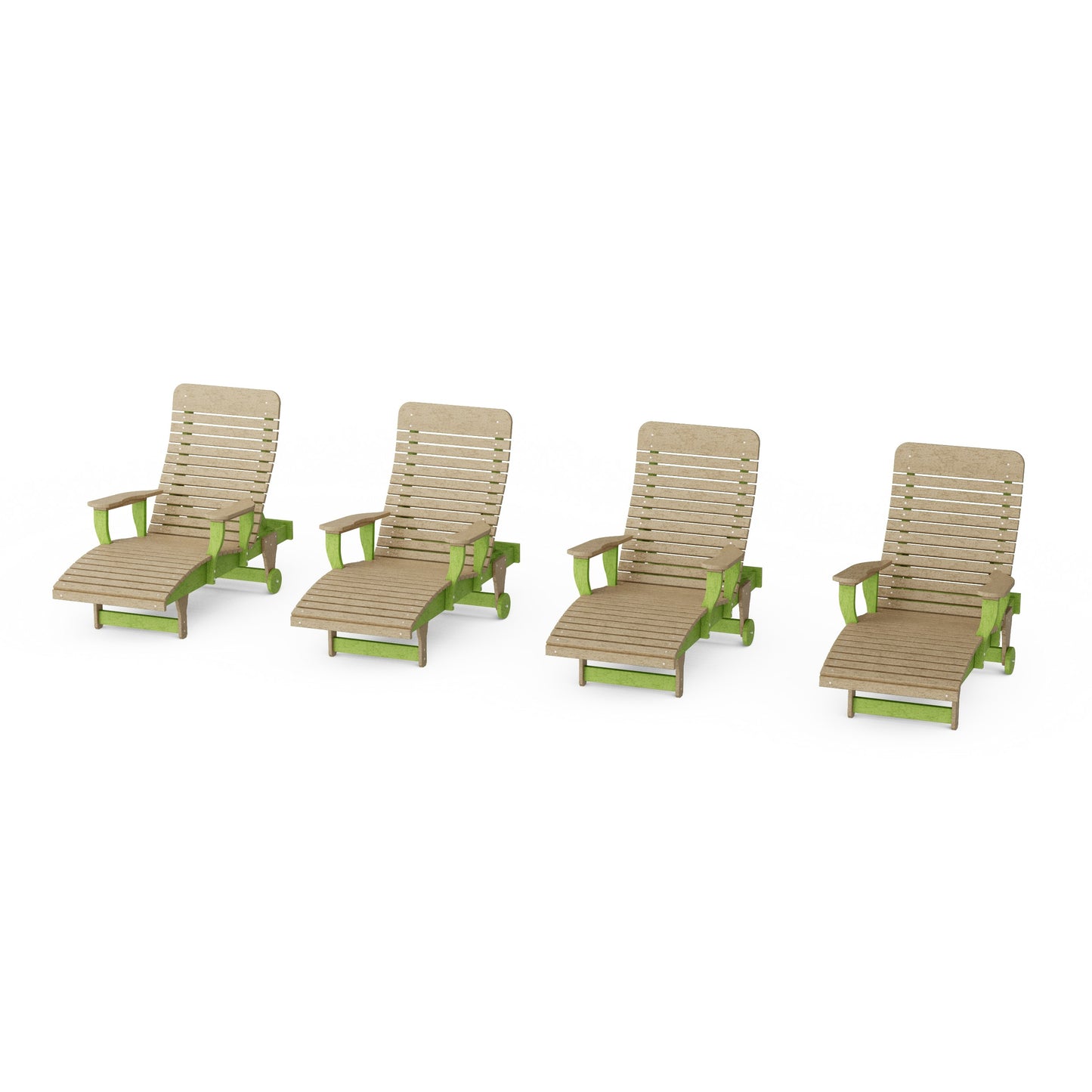 Signature Chaise Lounge with Arms Set of 4