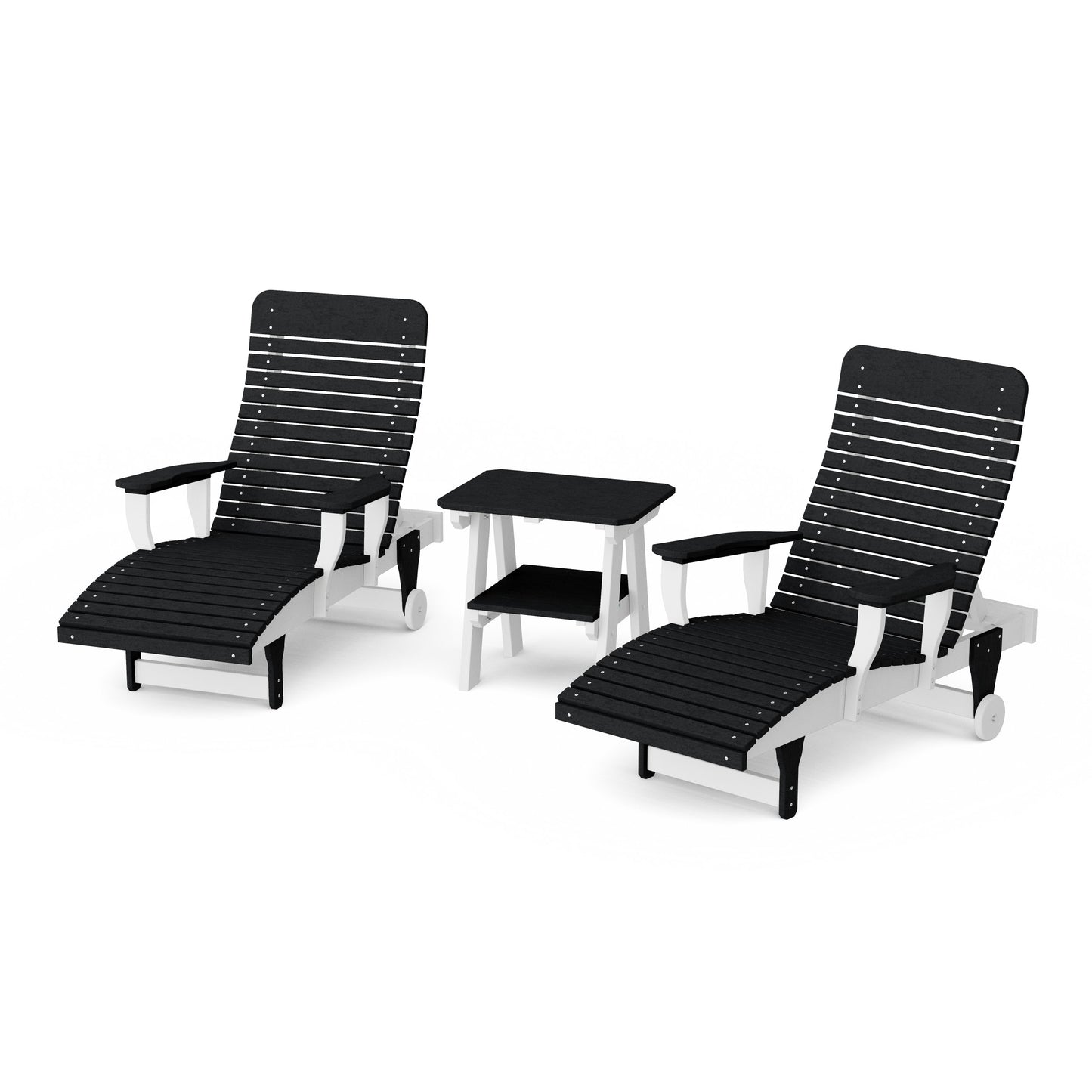 Signature 3-Piece Chaise Lounge with Arms Set