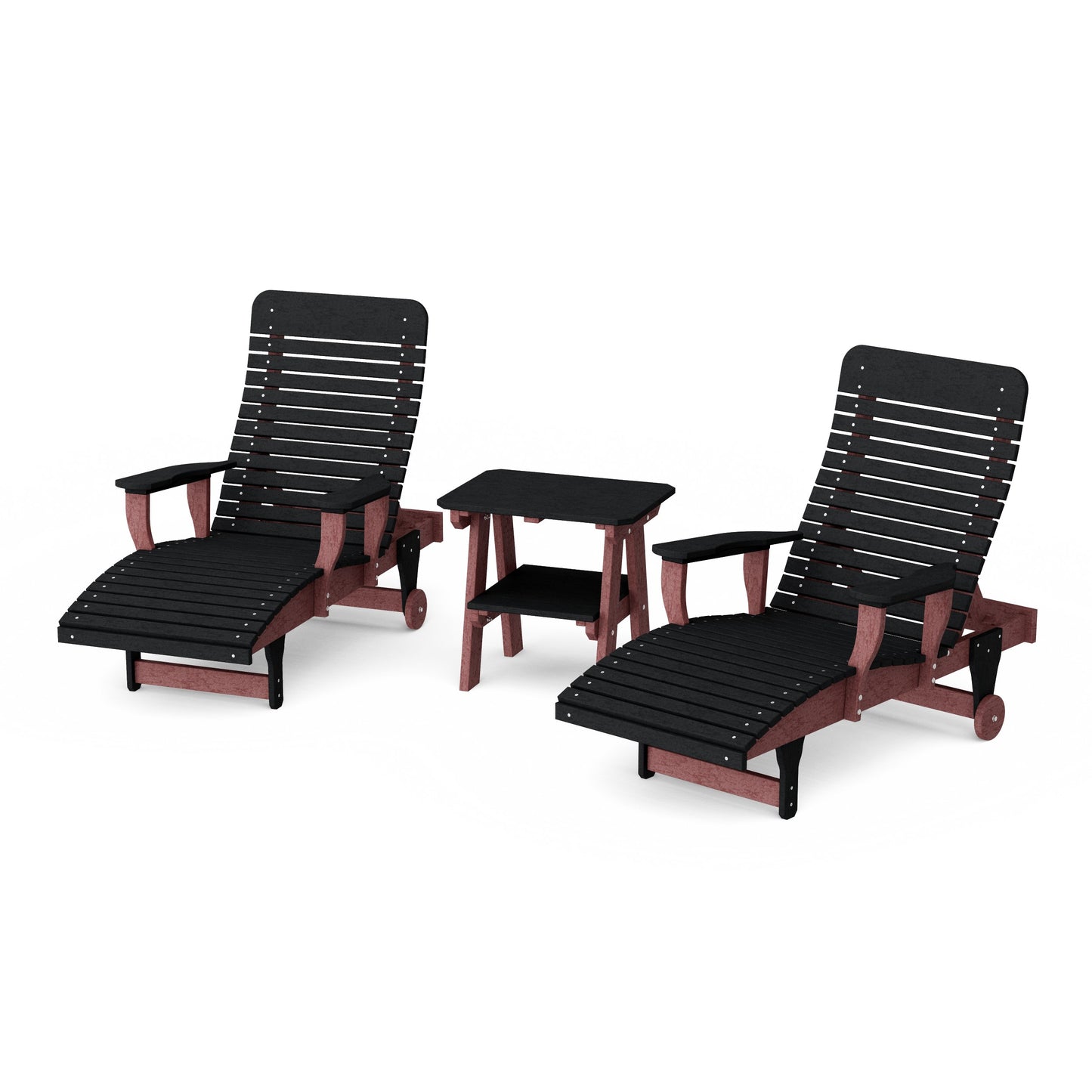 Signature 3-Piece Chaise Lounge with Arms Set