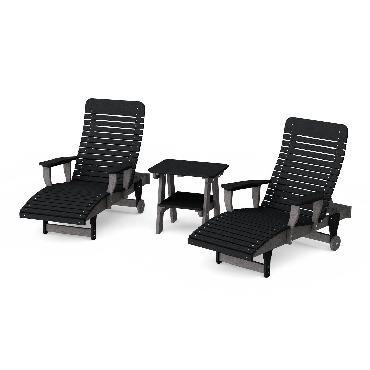 Signature 3-Piece Chaise Lounge with Arms Set