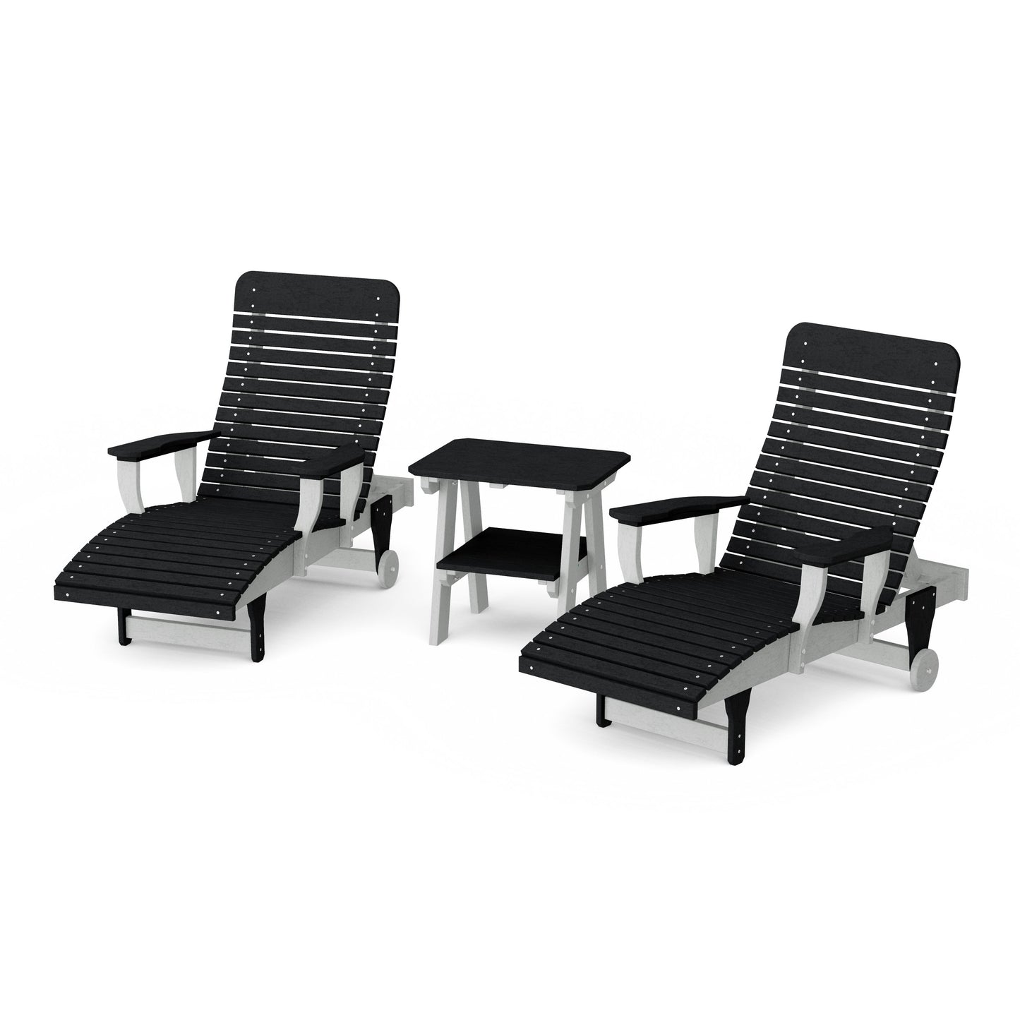 Signature 3-Piece Chaise Lounge with Arms Set