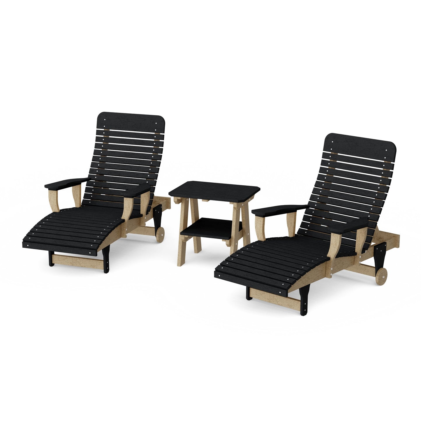 Signature 3-Piece Chaise Lounge with Arms Set