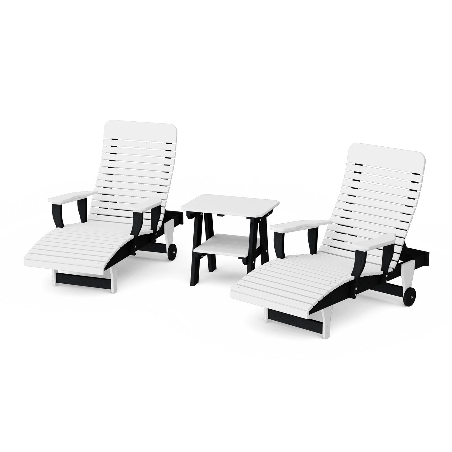 Signature 3-Piece Chaise Lounge with Arms Set