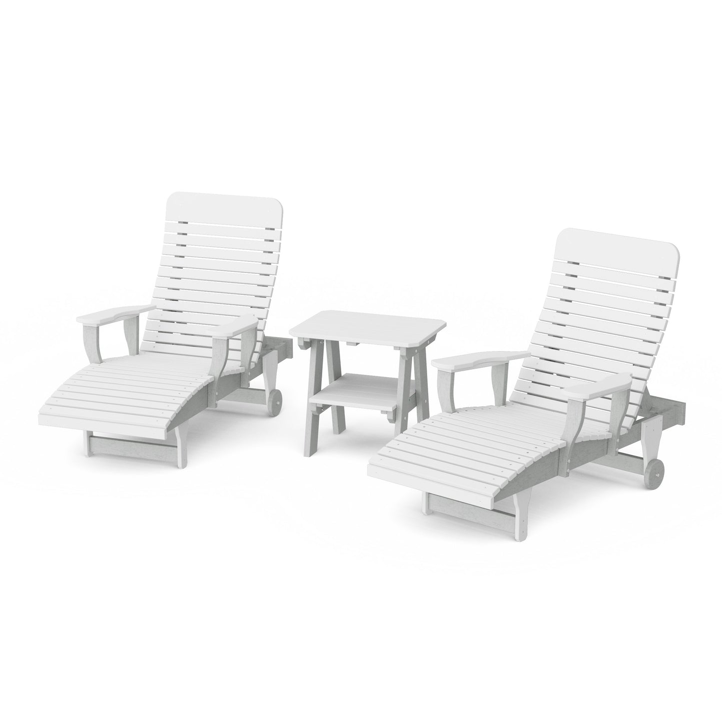 Signature 3-Piece Chaise Lounge with Arms Set
