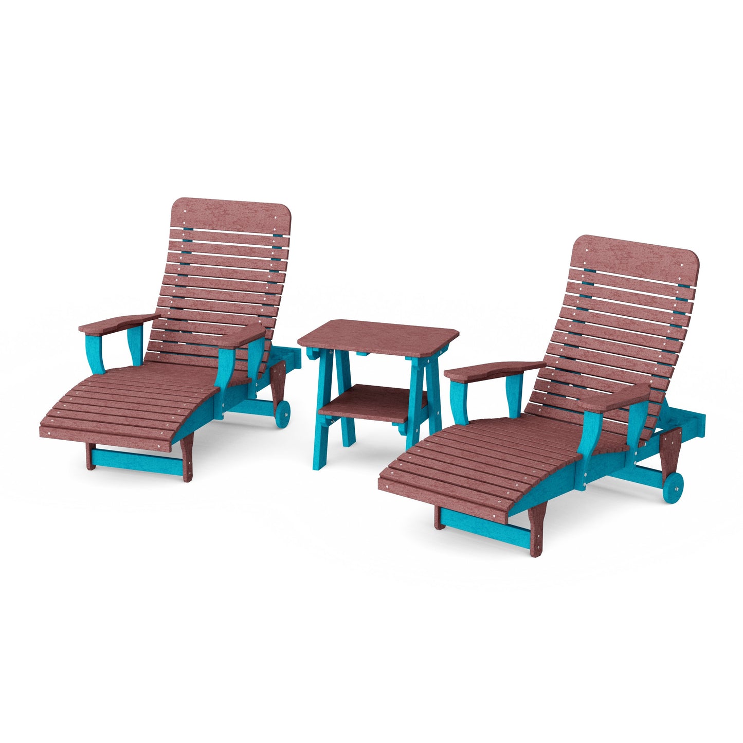 Signature 3-Piece Chaise Lounge with Arms Set