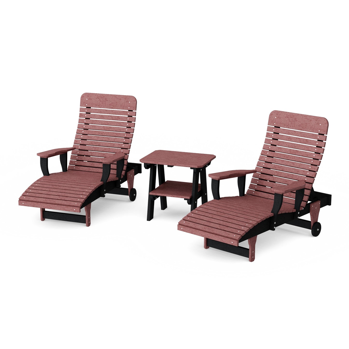 Signature 3-Piece Chaise Lounge with Arms Set