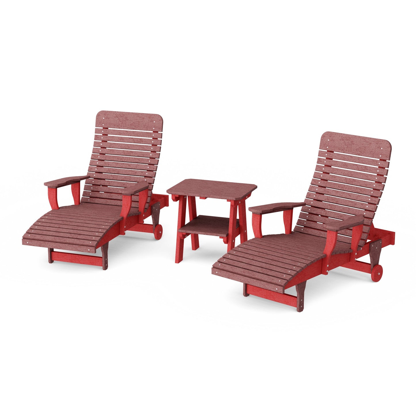 Signature 3-Piece Chaise Lounge with Arms Set