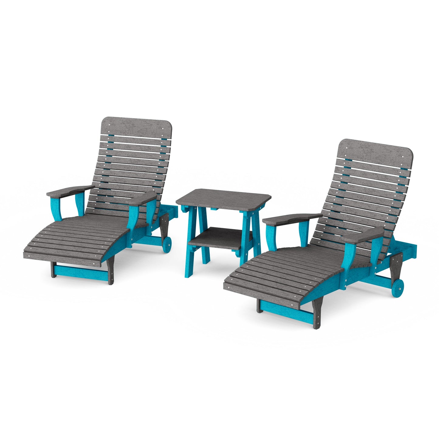 Signature 3-Piece Chaise Lounge with Arms Set