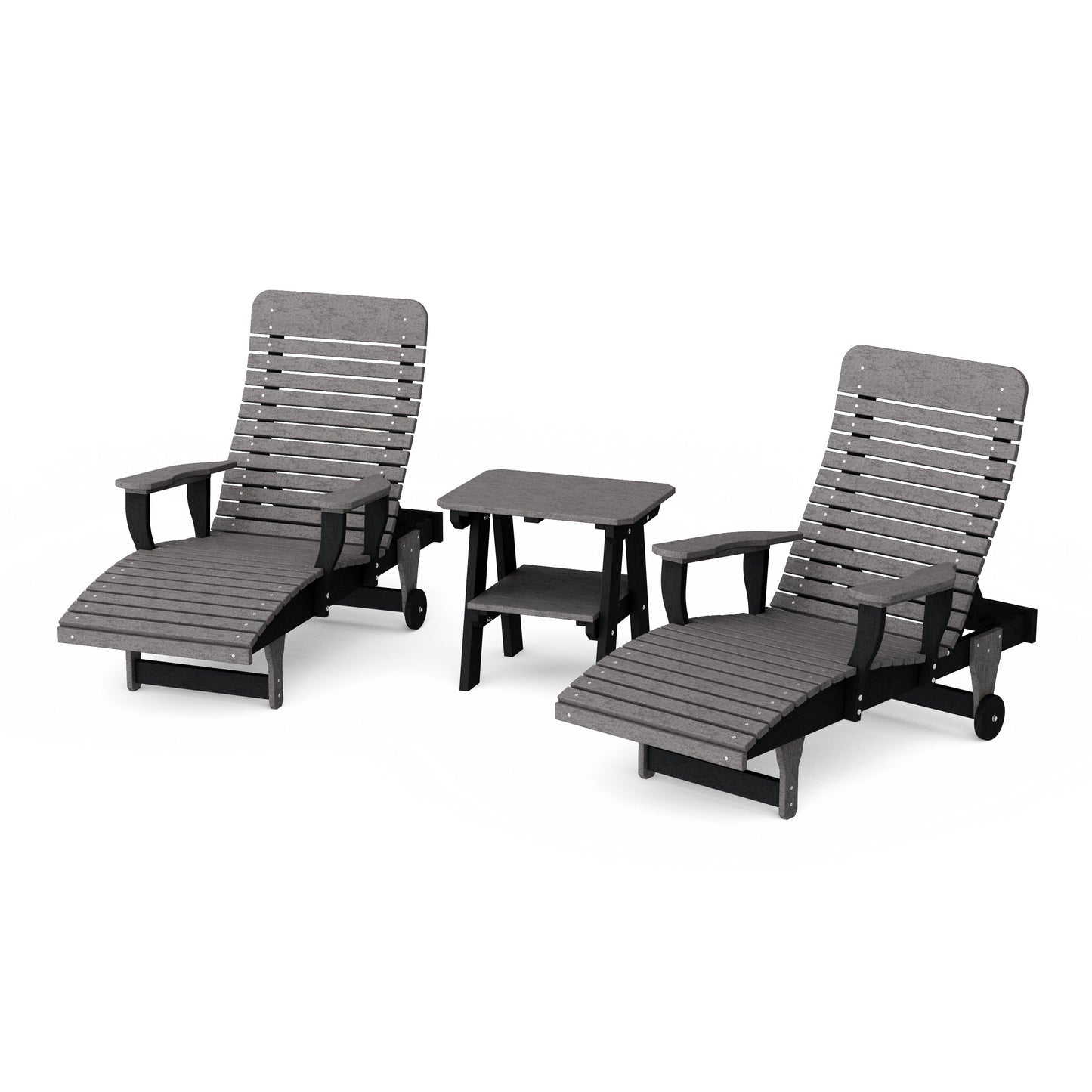 Signature 3-Piece Chaise Lounge with Arms Set