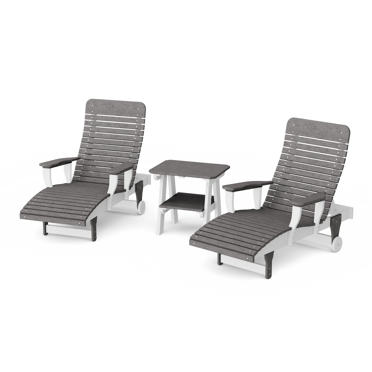 Signature 3-Piece Chaise Lounge with Arms Set