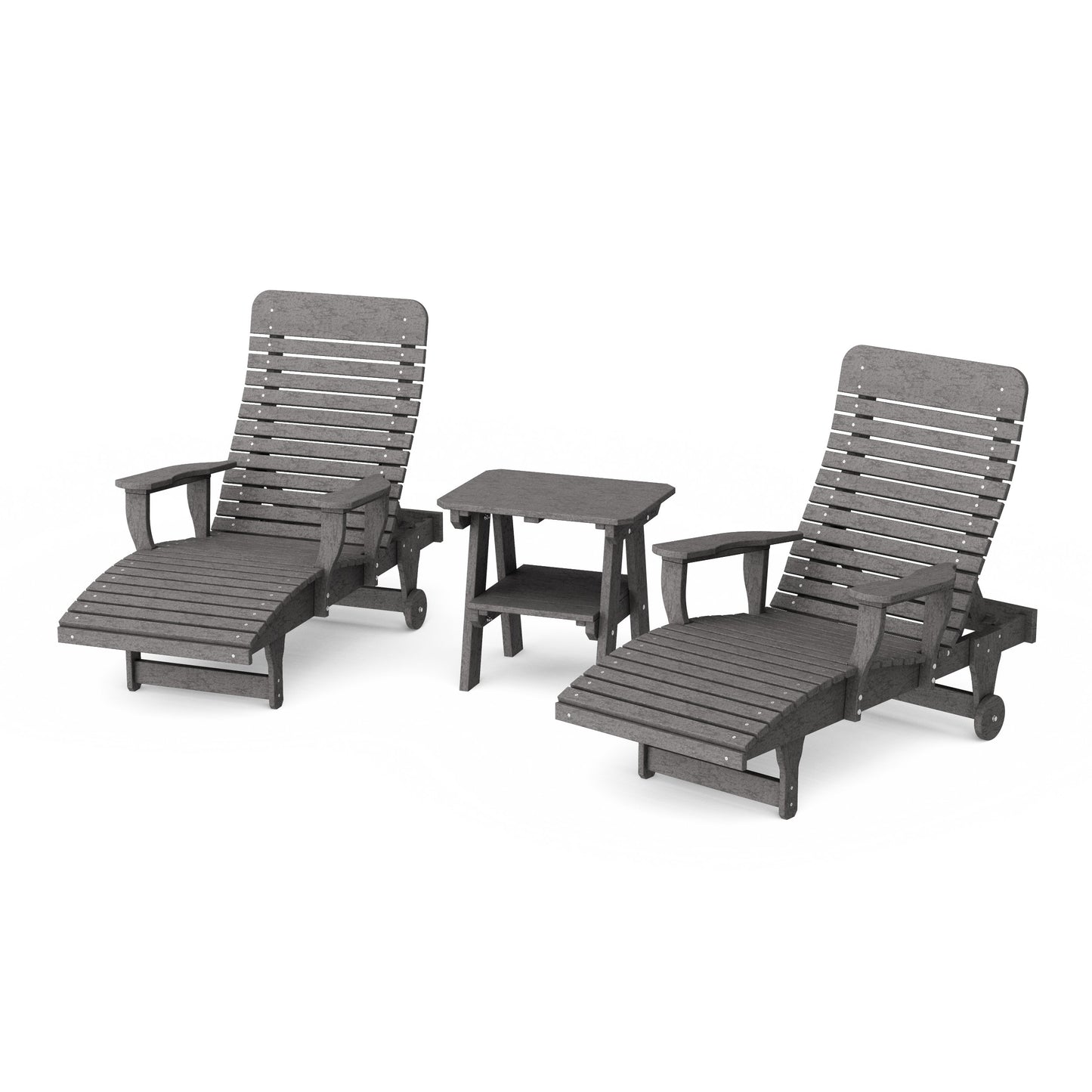 Signature 3-Piece Chaise Lounge with Arms Set