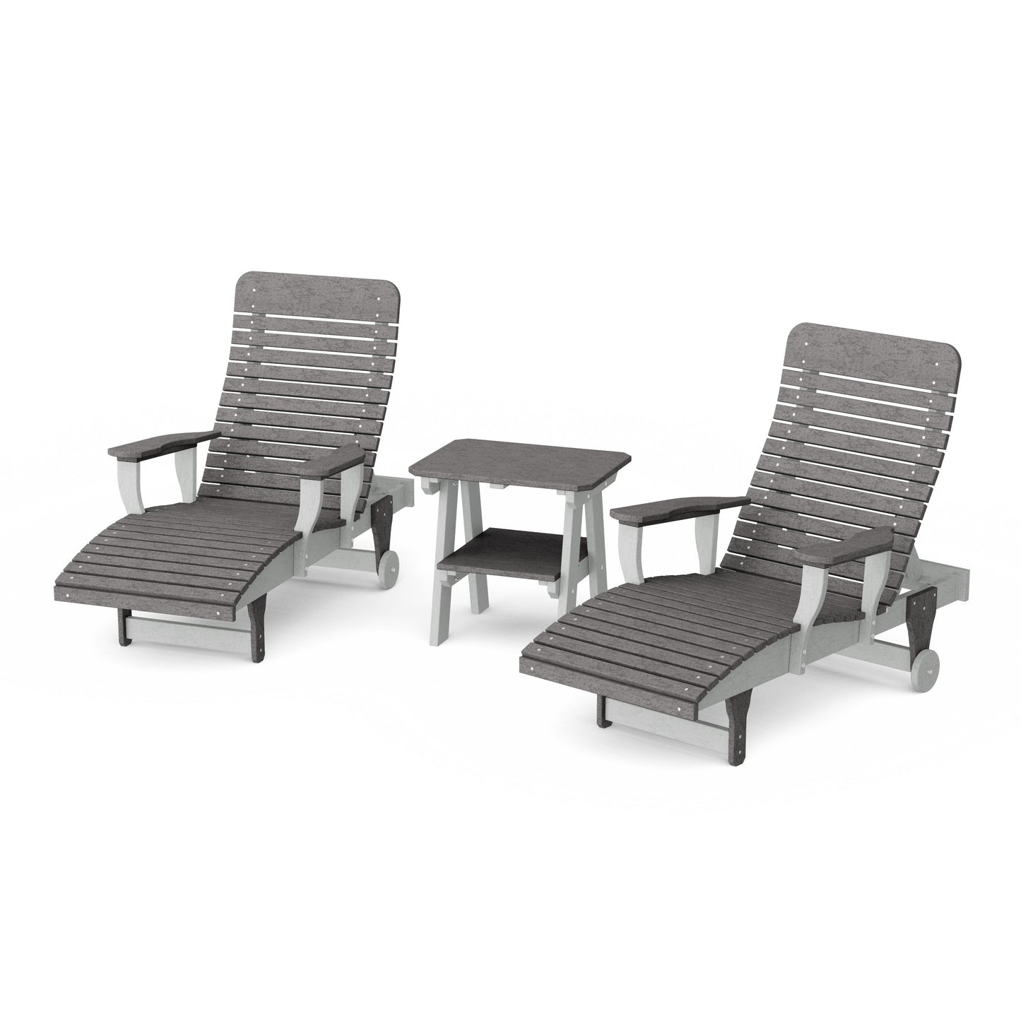 Signature 3-Piece Chaise Lounge with Arms Set