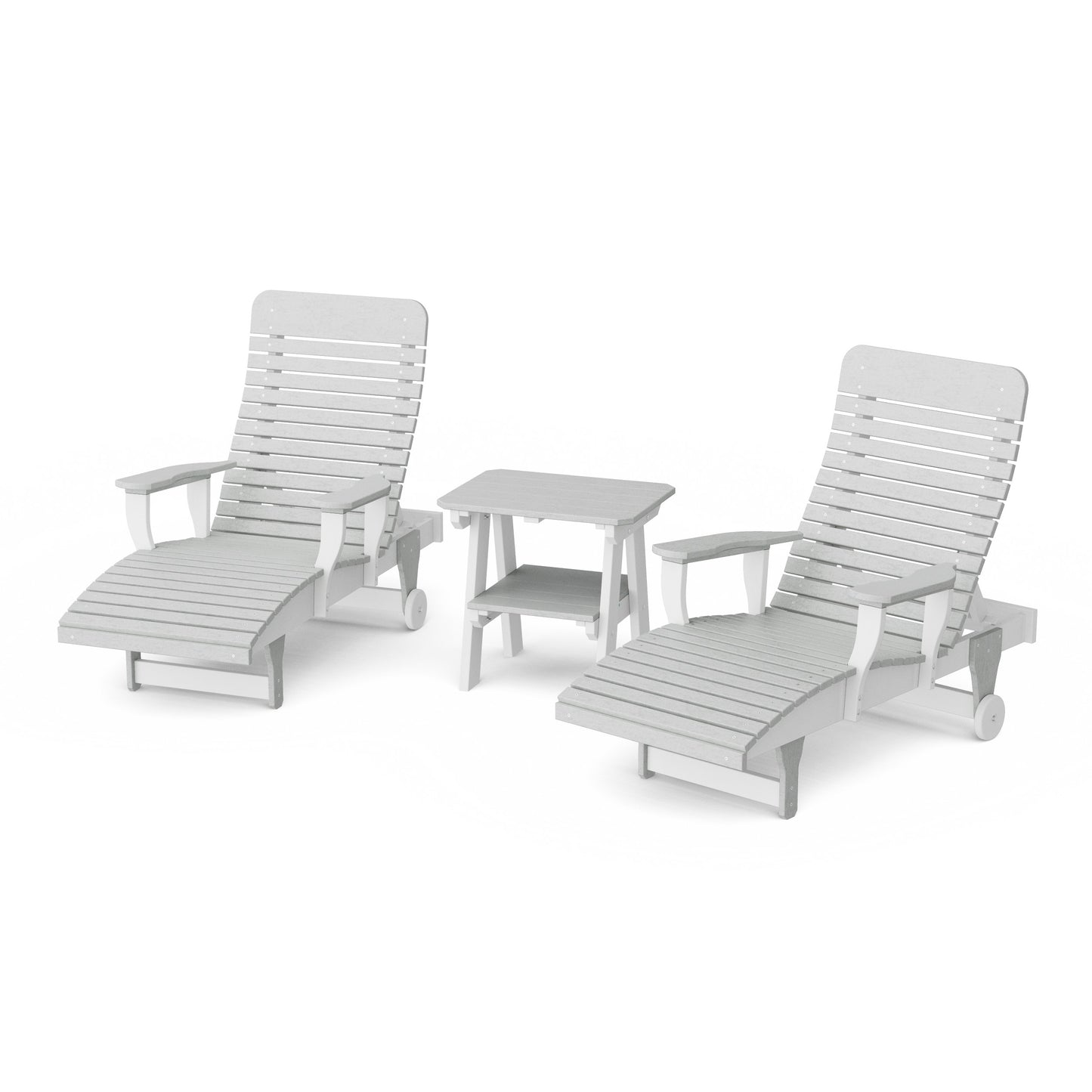 Signature 3-Piece Chaise Lounge with Arms Set