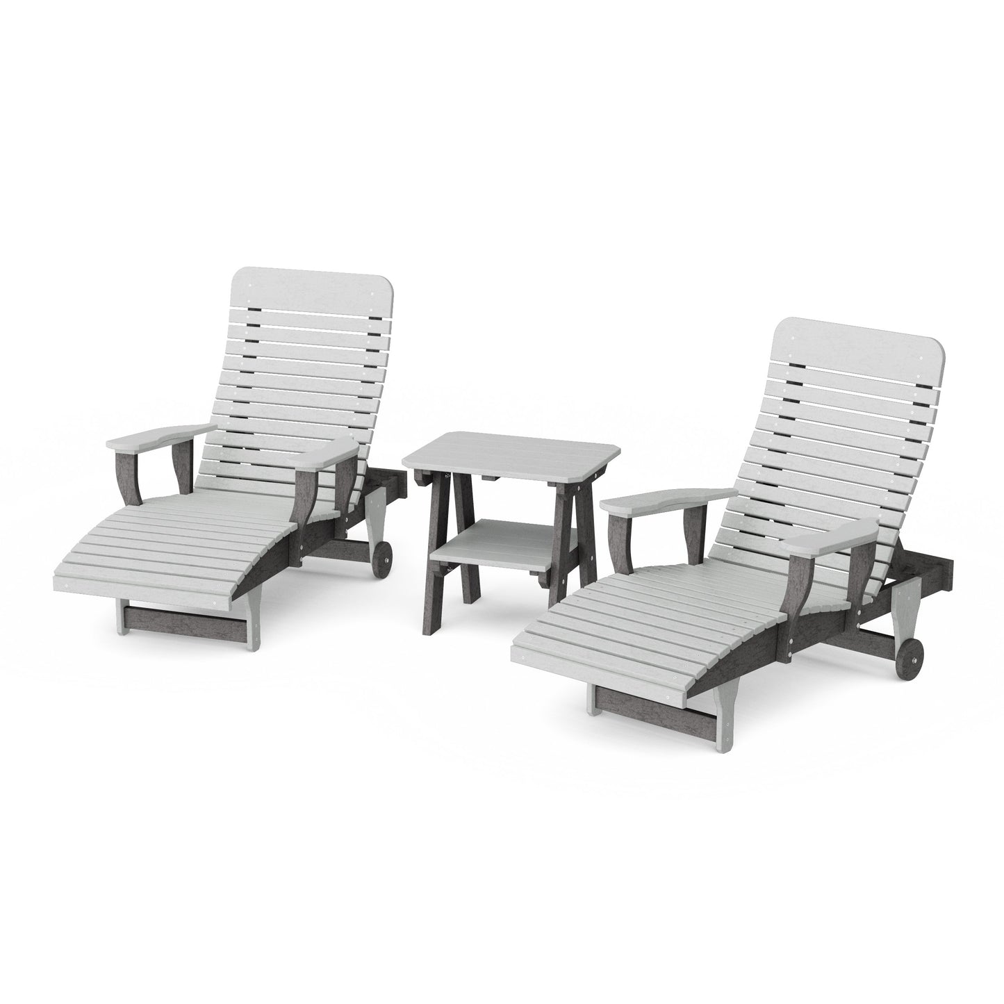 Signature 3-Piece Chaise Lounge with Arms Set