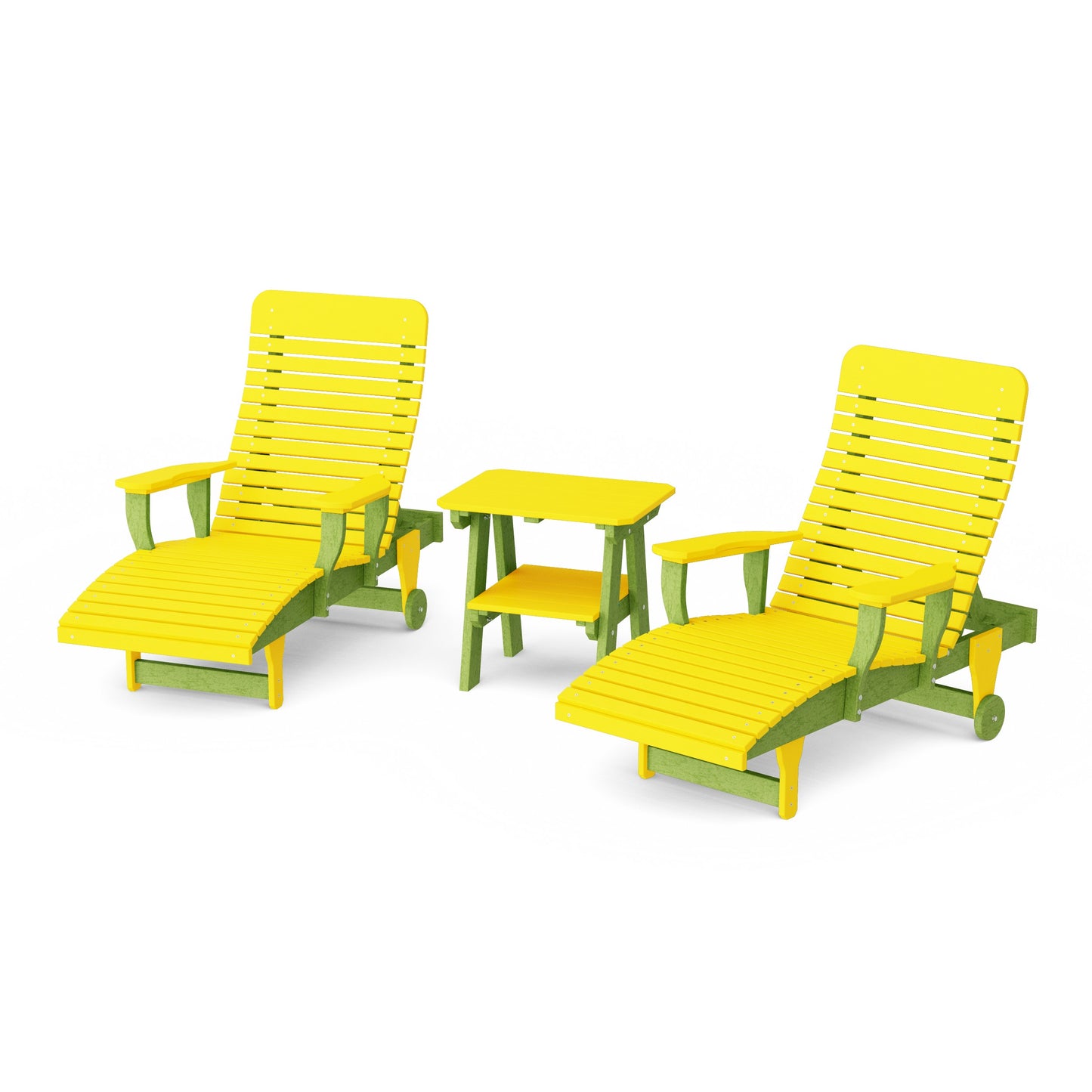 Signature 3-Piece Chaise Lounge with Arms Set