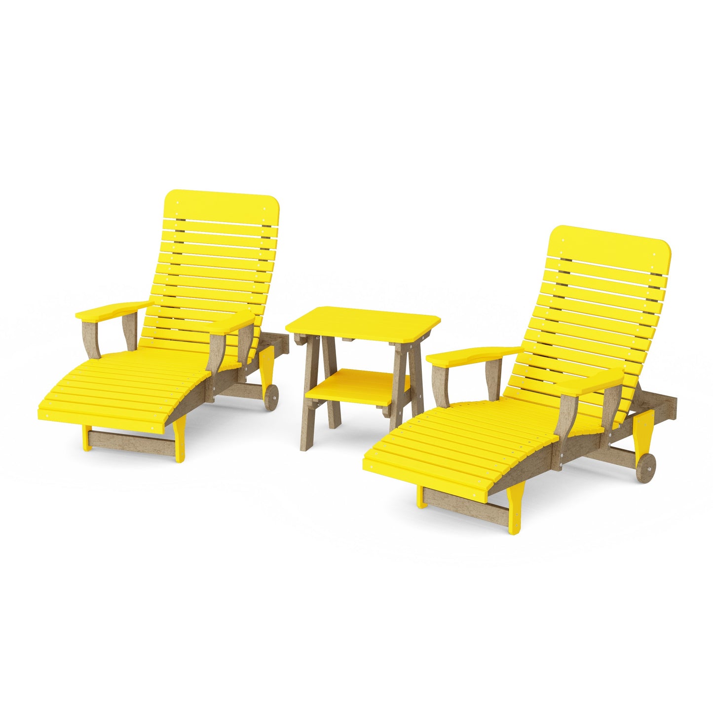 Signature 3-Piece Chaise Lounge with Arms Set