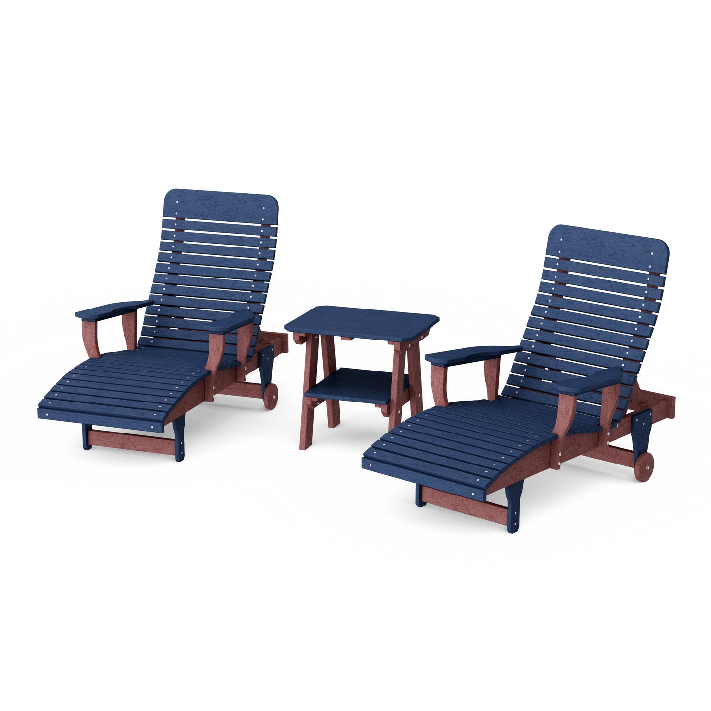 Signature 3-Piece Chaise Lounge with Arms Set