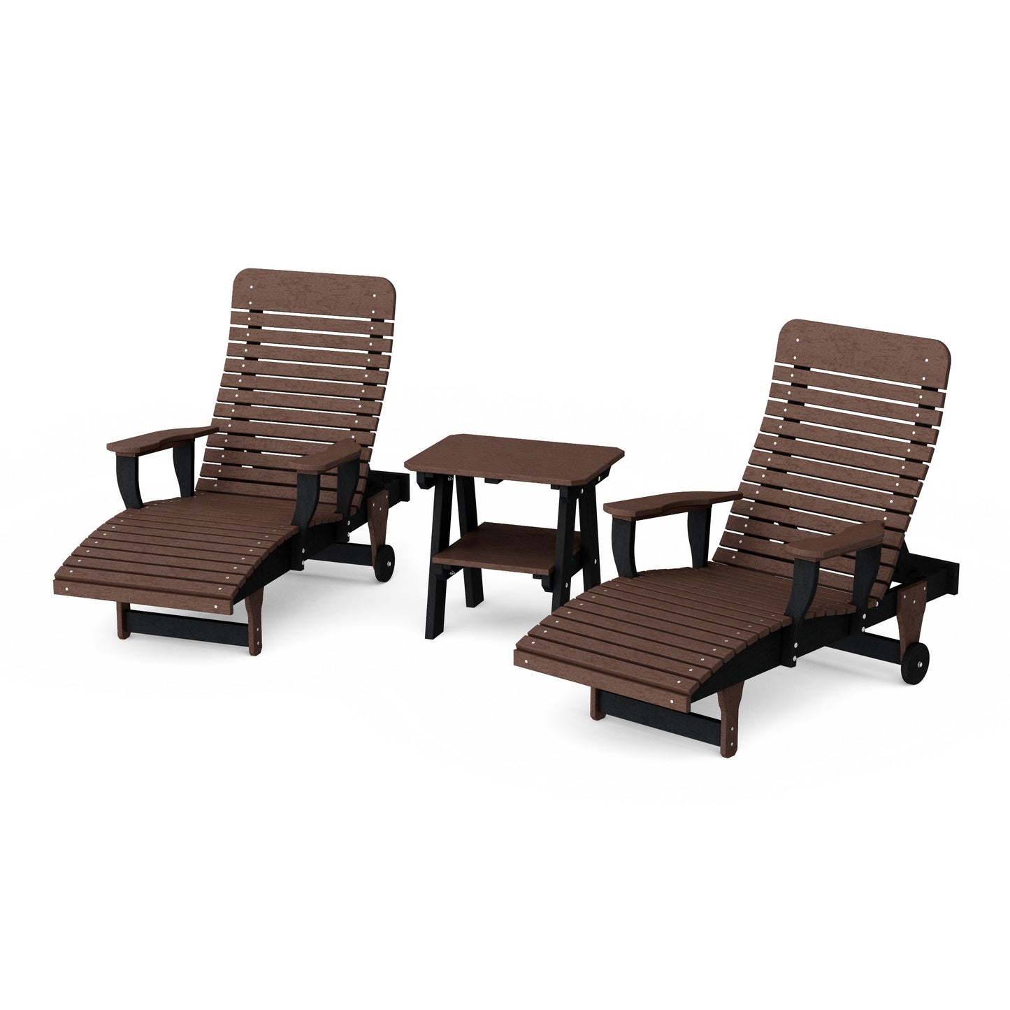 Signature 3-Piece Chaise Lounge with Arms Set