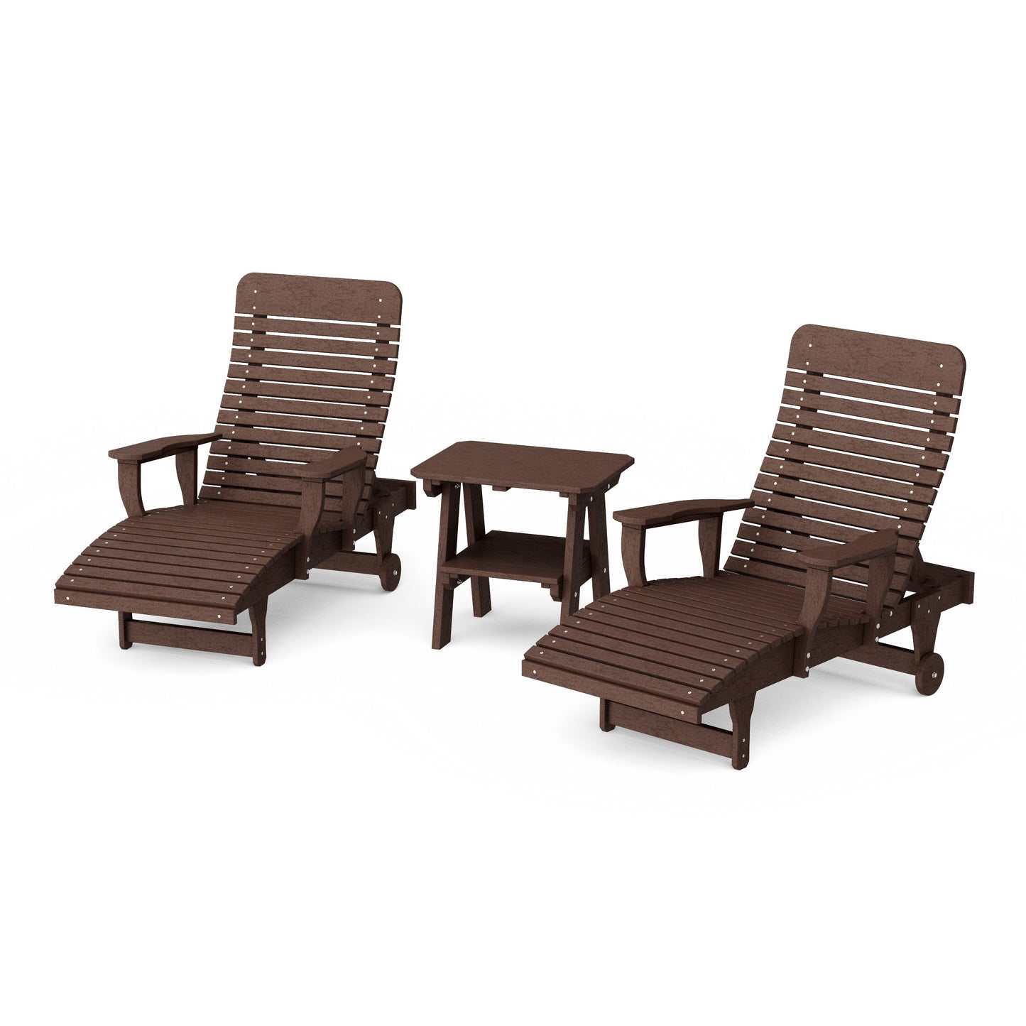 Signature 3-Piece Chaise Lounge with Arms Set