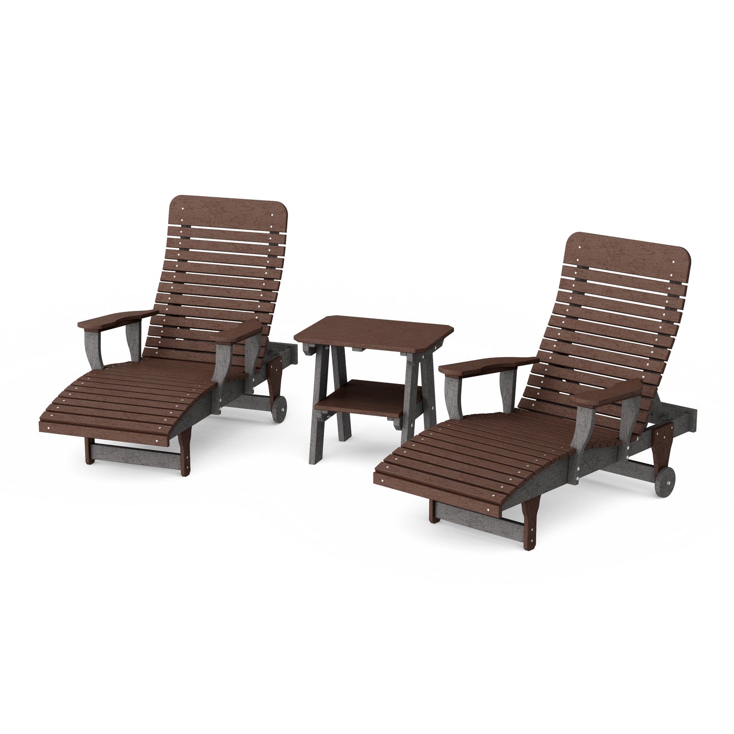 Signature 3-Piece Chaise Lounge with Arms Set