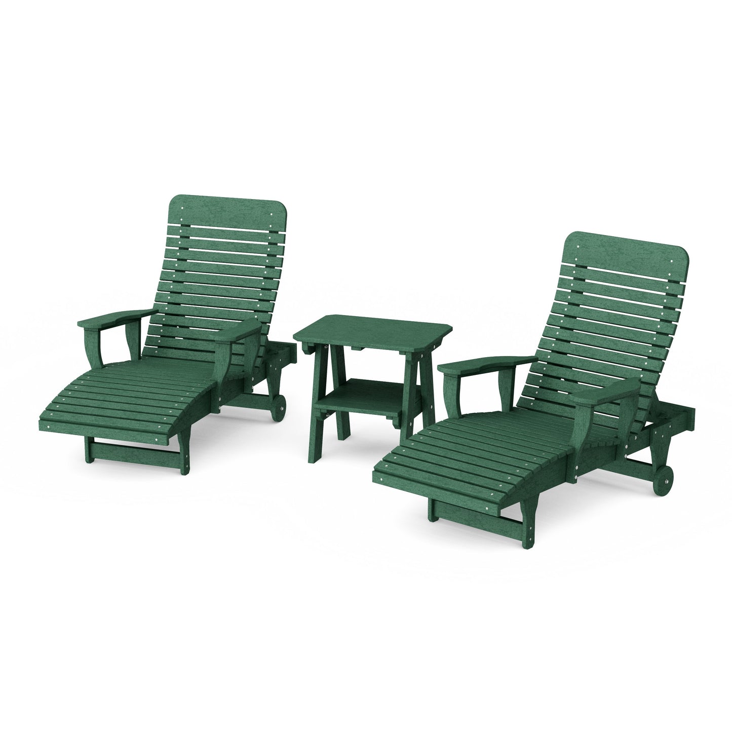 Signature 3-Piece Chaise Lounge with Arms Set